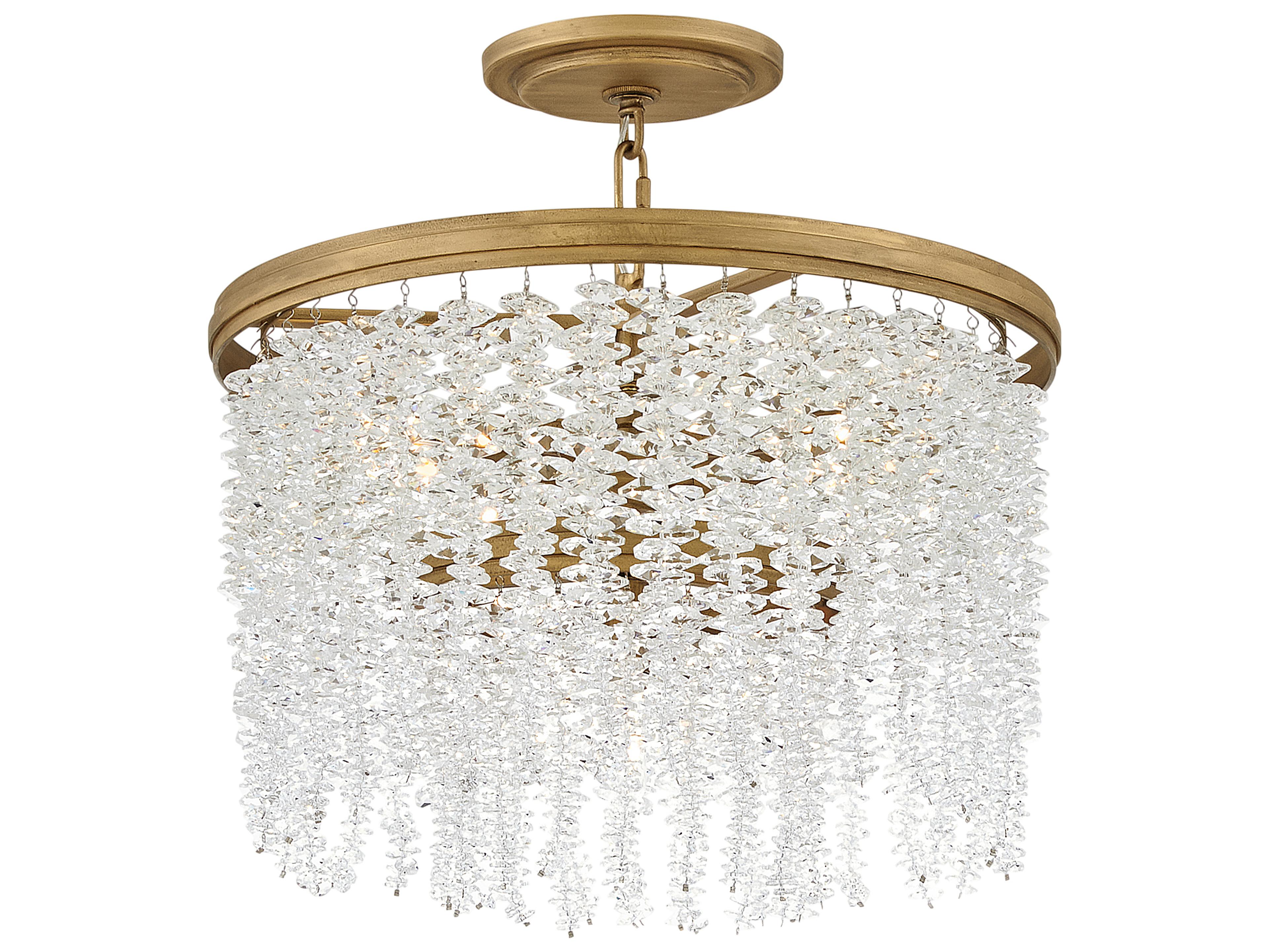 Rubina 4-Light Burnished Gold Pendant