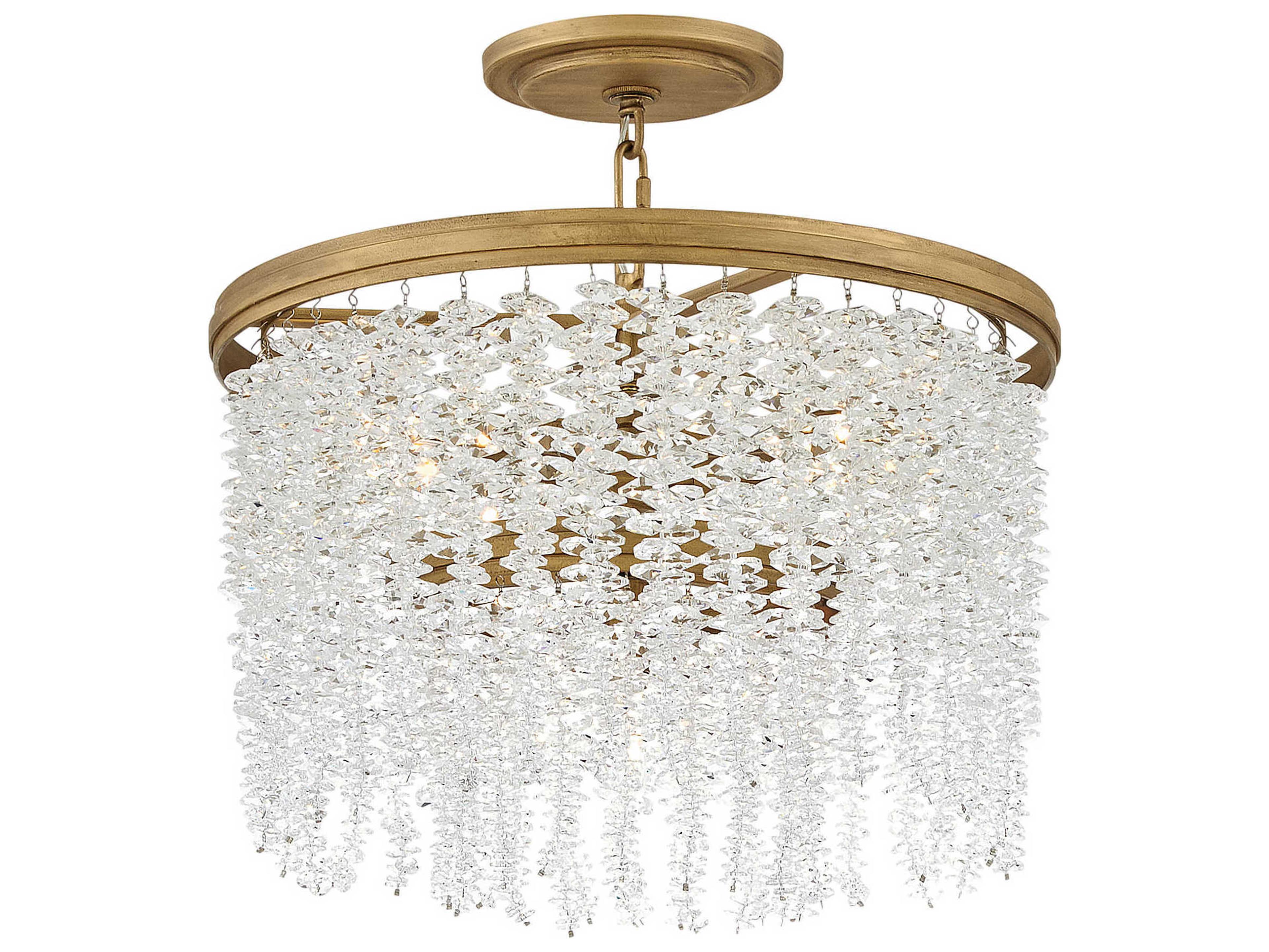 Fredrick Ramond Rubina 4-Light Burnished Gold Pendant