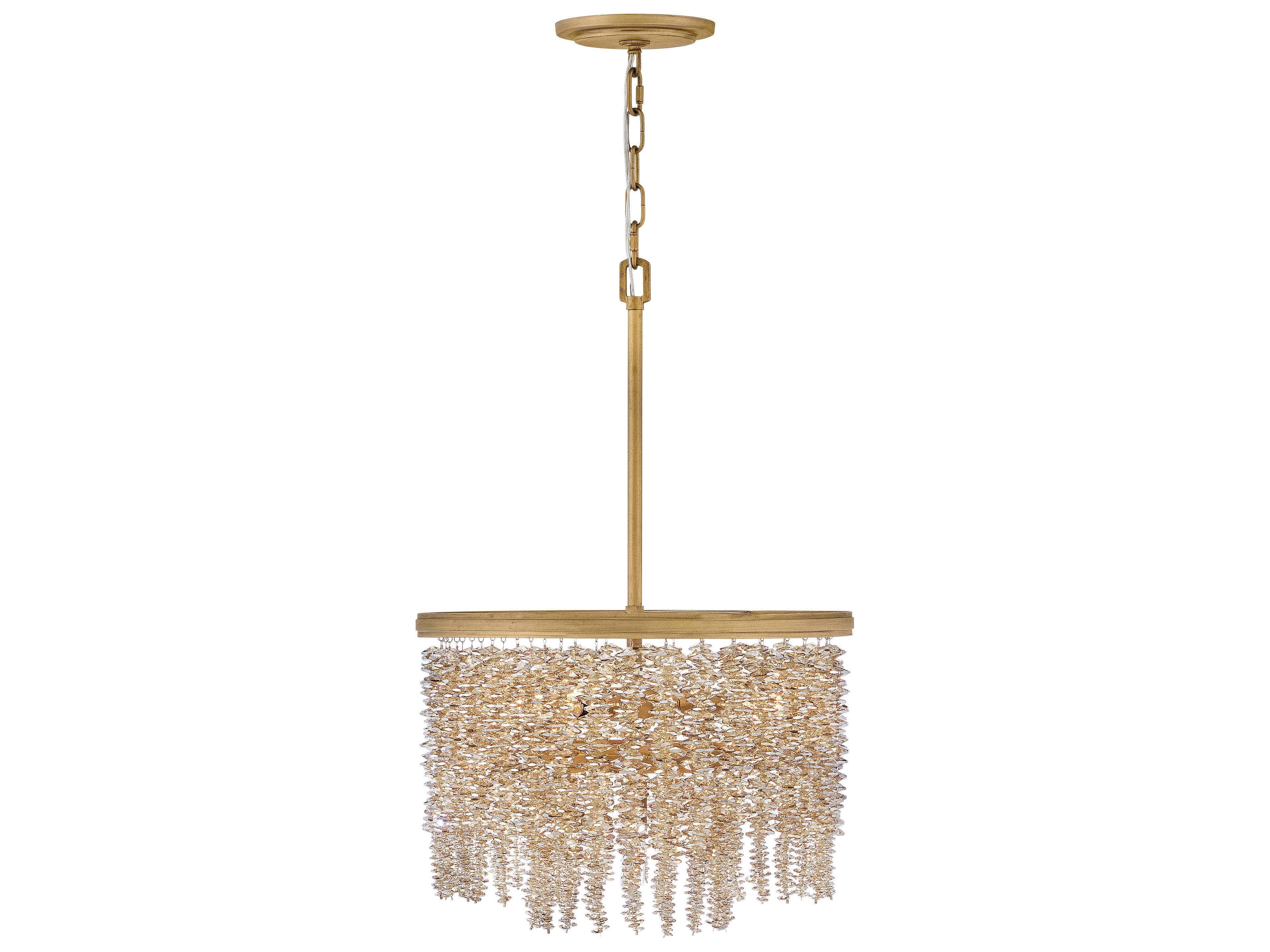 Rubina 4-Light Burnished Gold Pendant