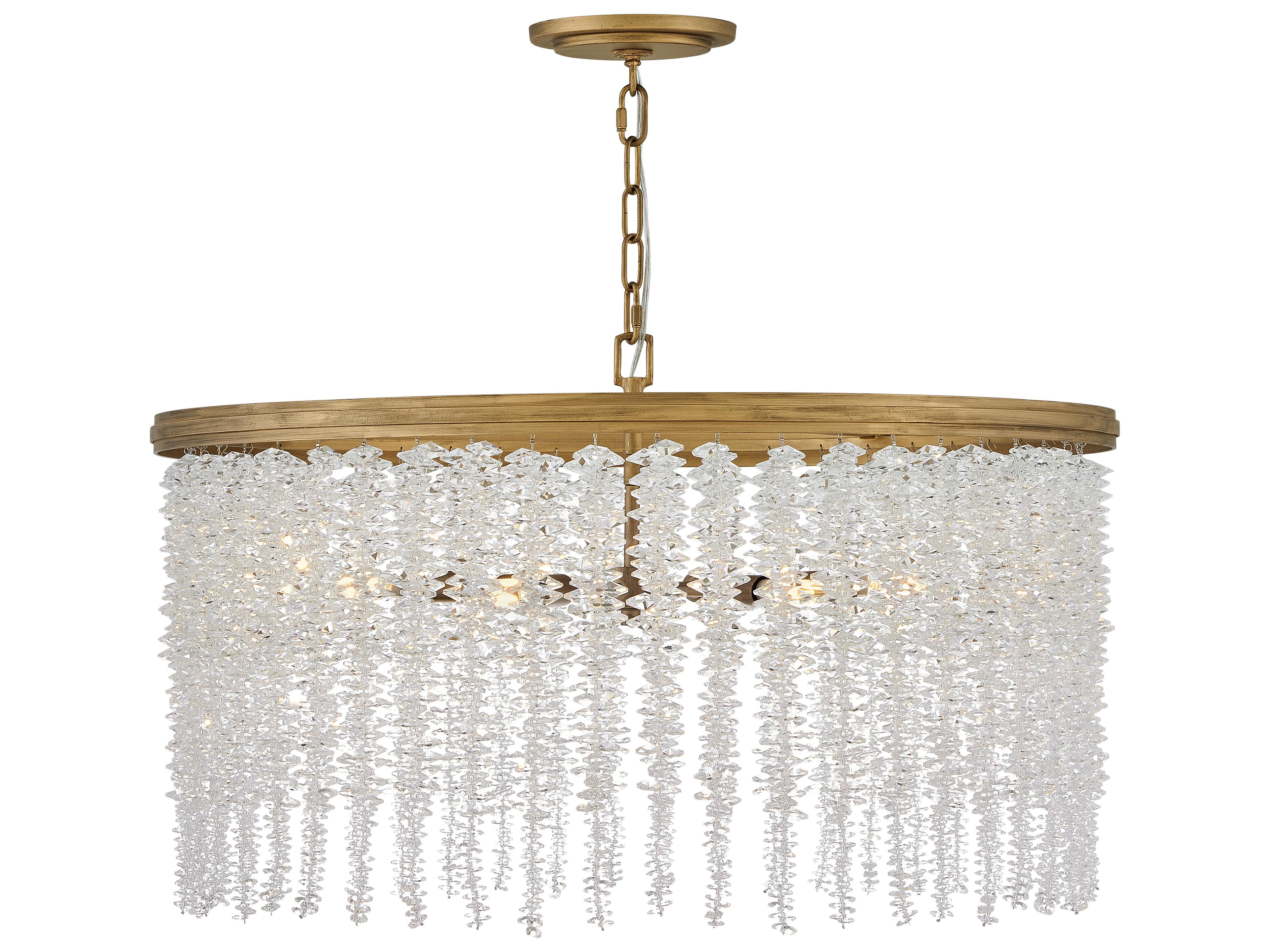 Rubina 6-Light Burnished Gold Candelabra Chandelier