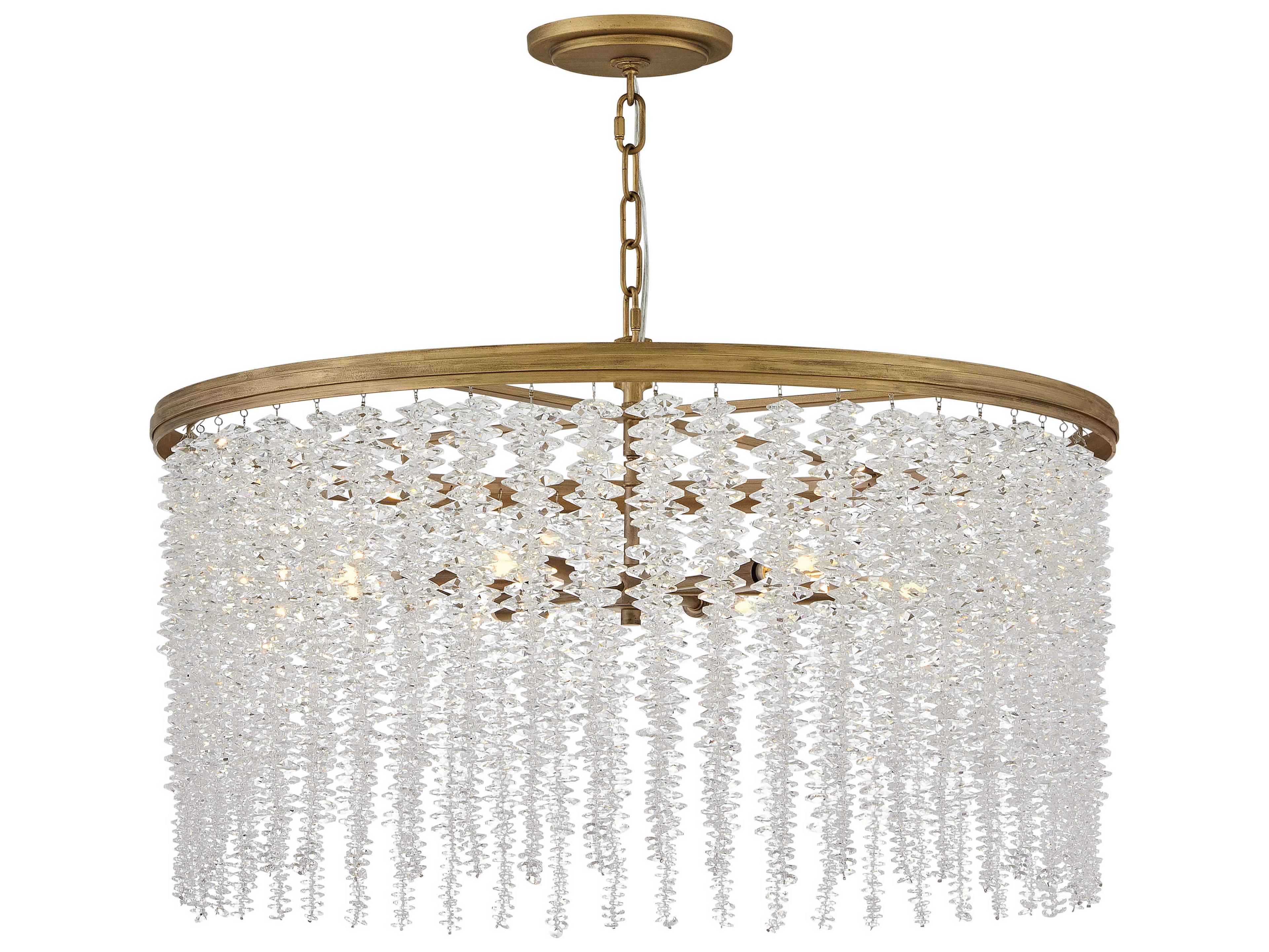 Fredrick Ramond Rubina 6-Light Burnished Gold Candelabra Chandelier