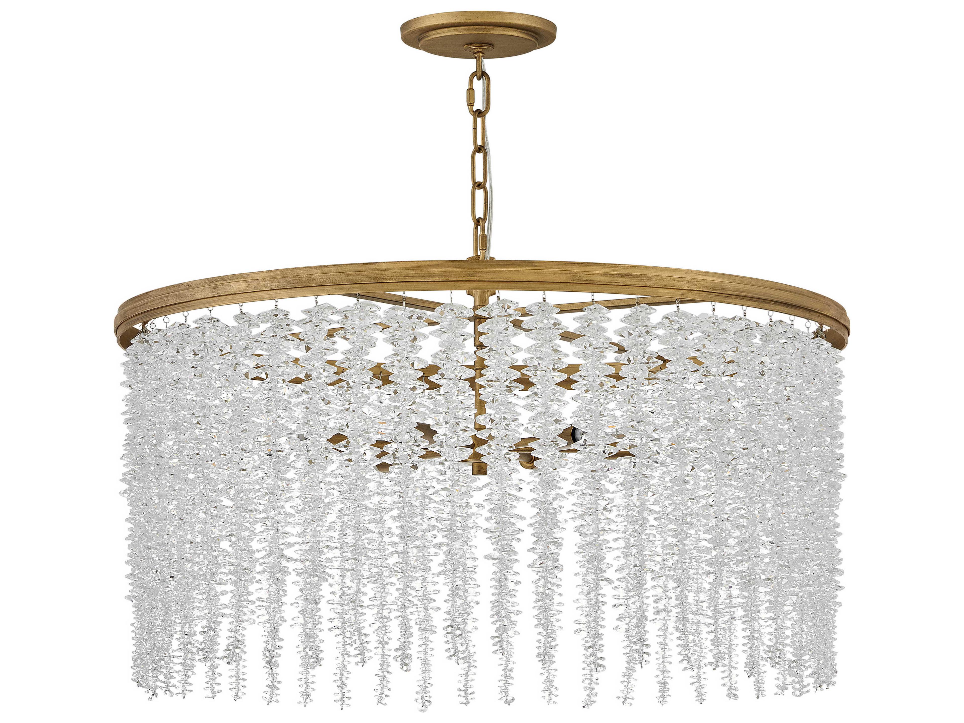 Fredrick Ramond Rubina 6-Light Burnished Gold Candelabra Chandelier