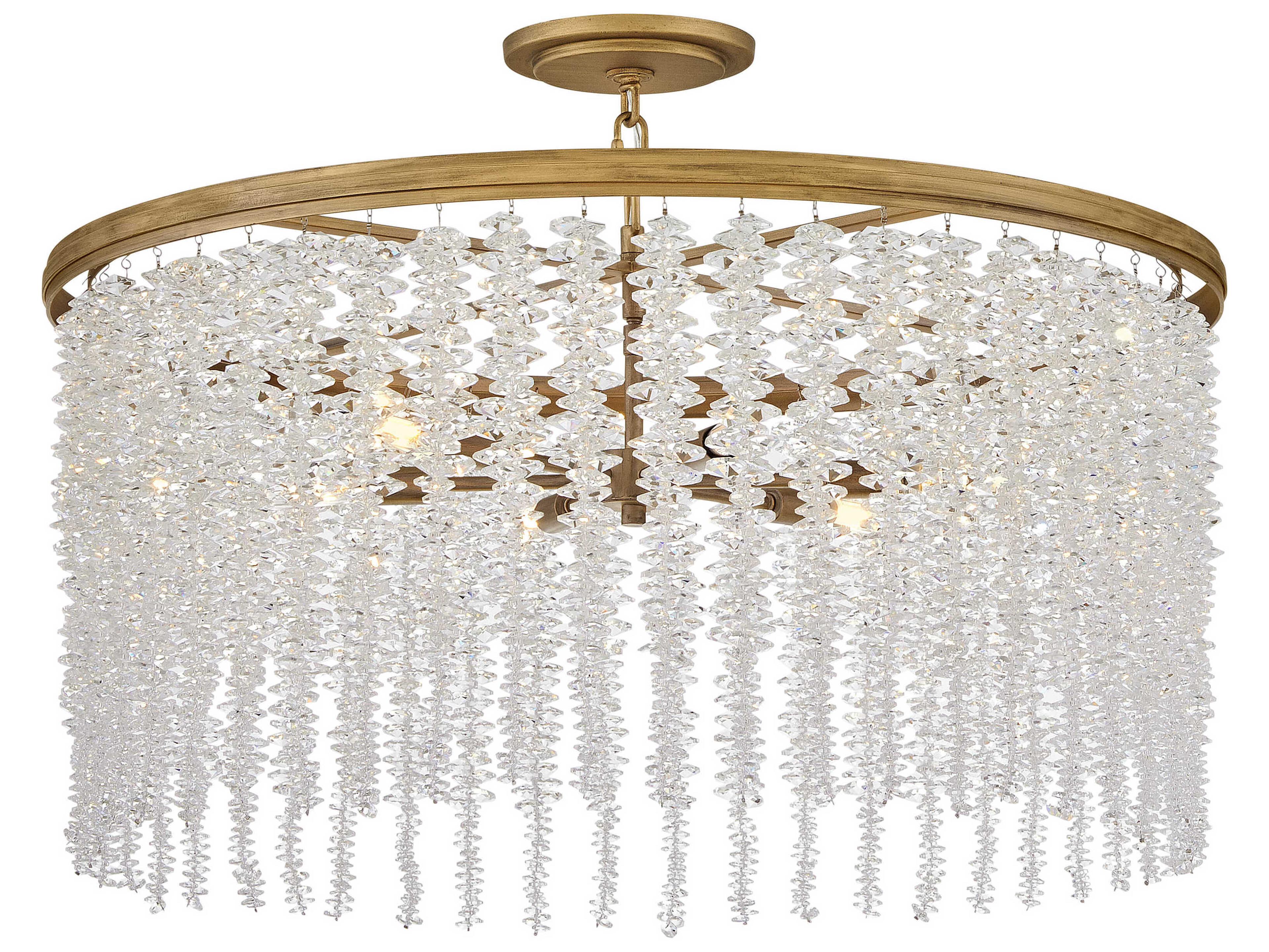 Fredrick Ramond Rubina 6-Light Burnished Gold Candelabra Chandelier