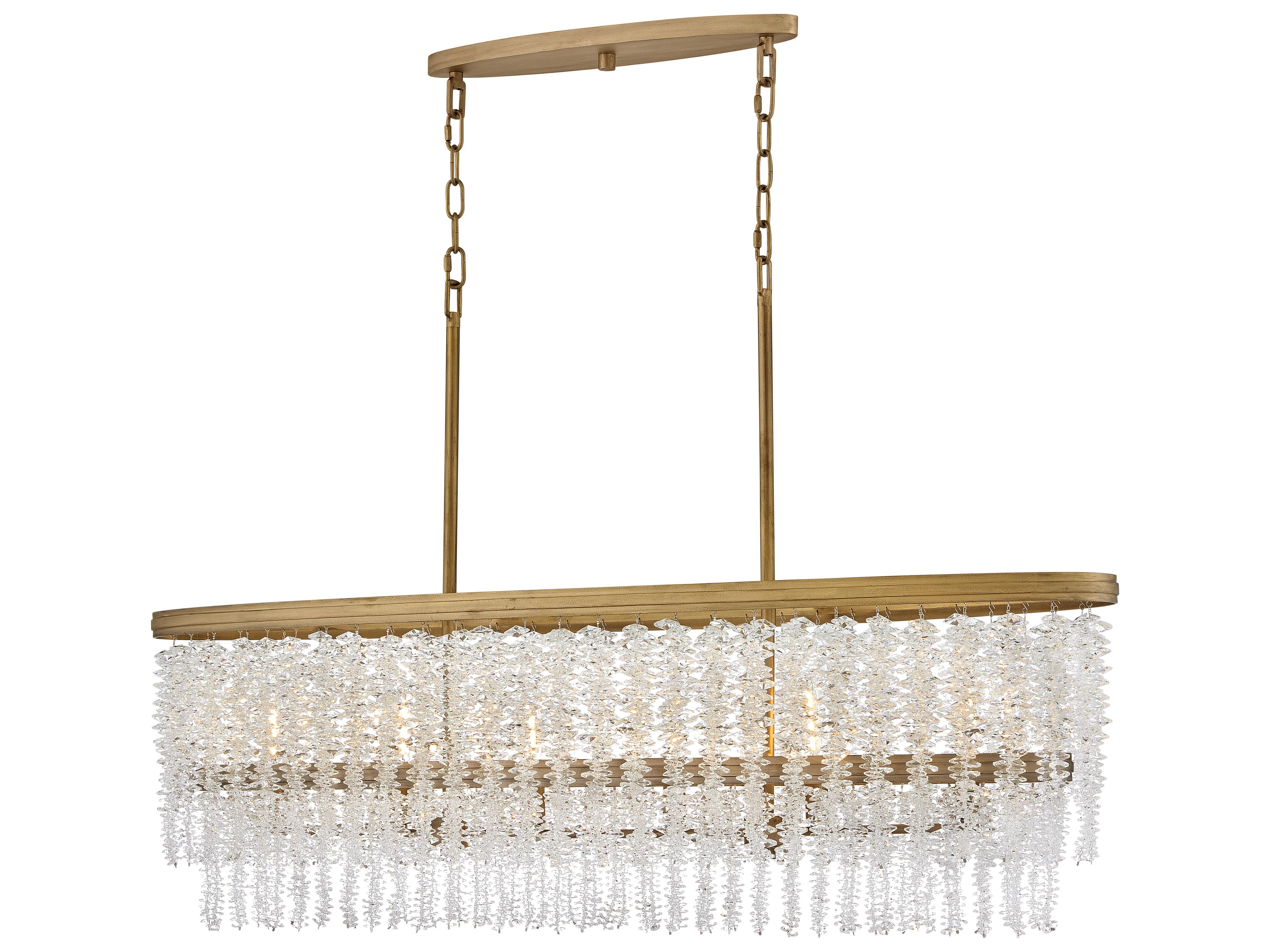 Rubina 6-Light Burnished Gold Island Pendant