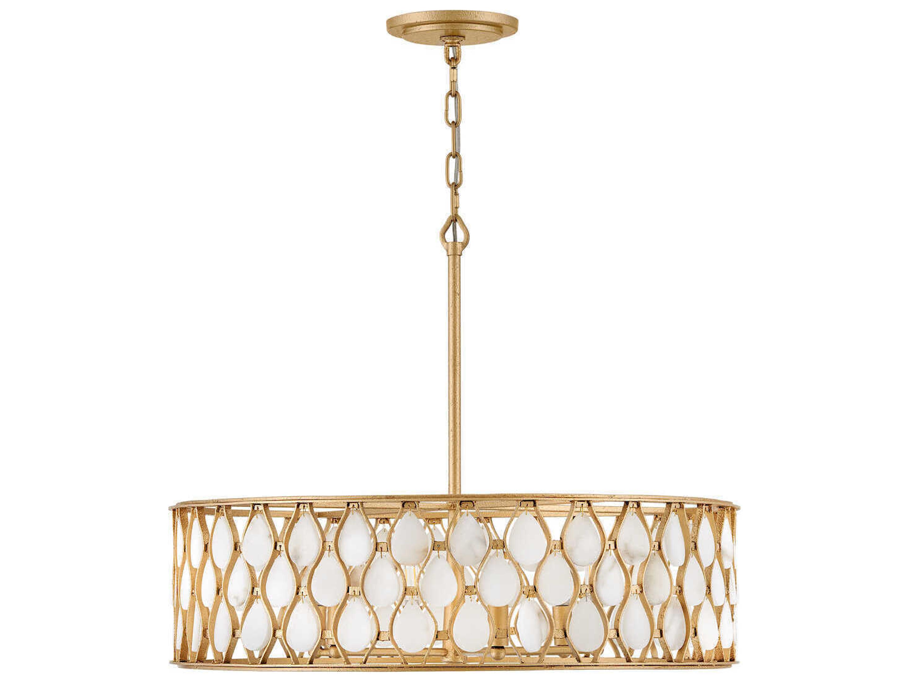 Fredrick Ramond Estie 6-Light Piastra Gold Candelabra Chandelier