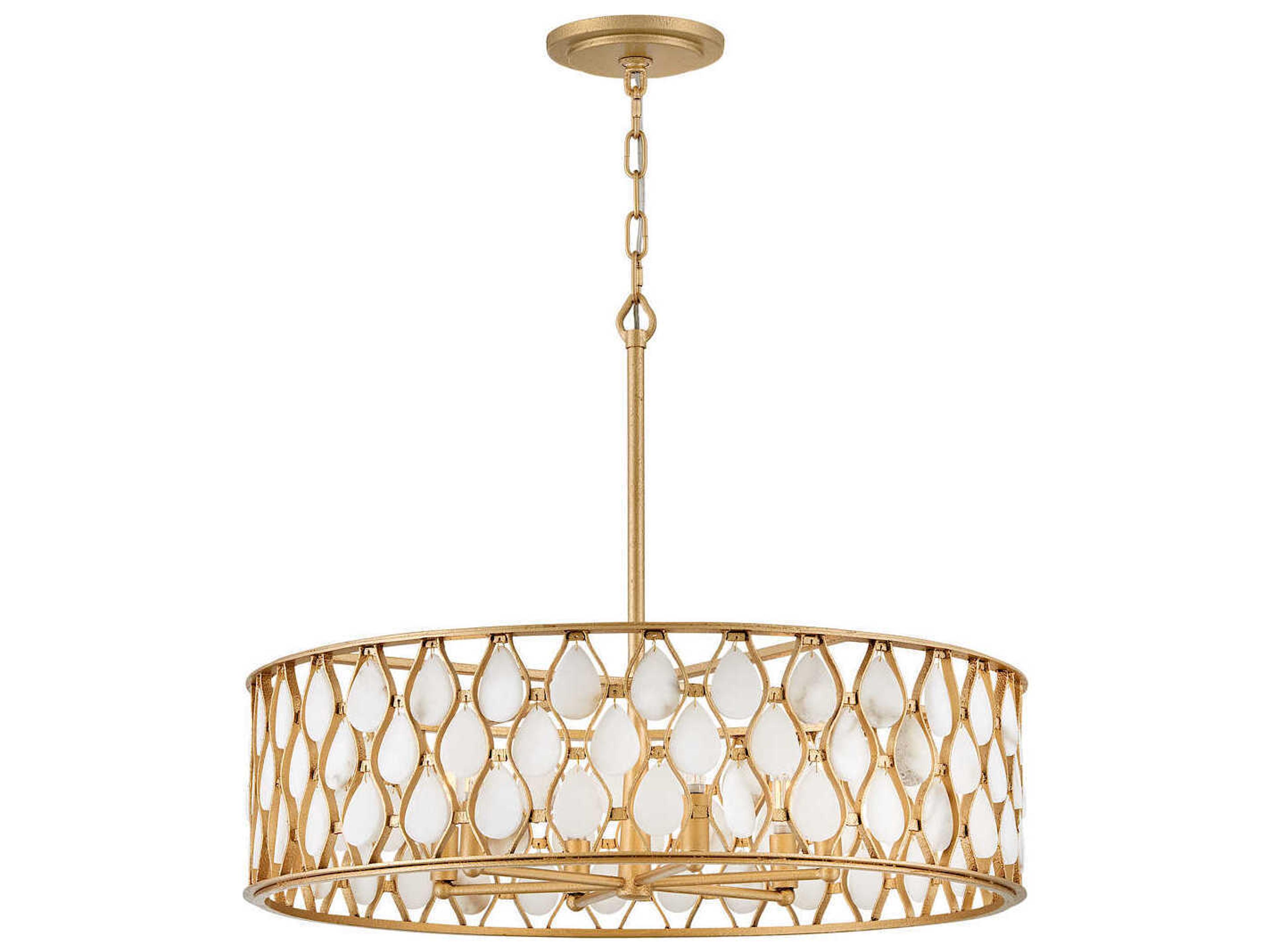 Fredrick Ramond Estie 6-Light Piastra Gold Candelabra Chandelier