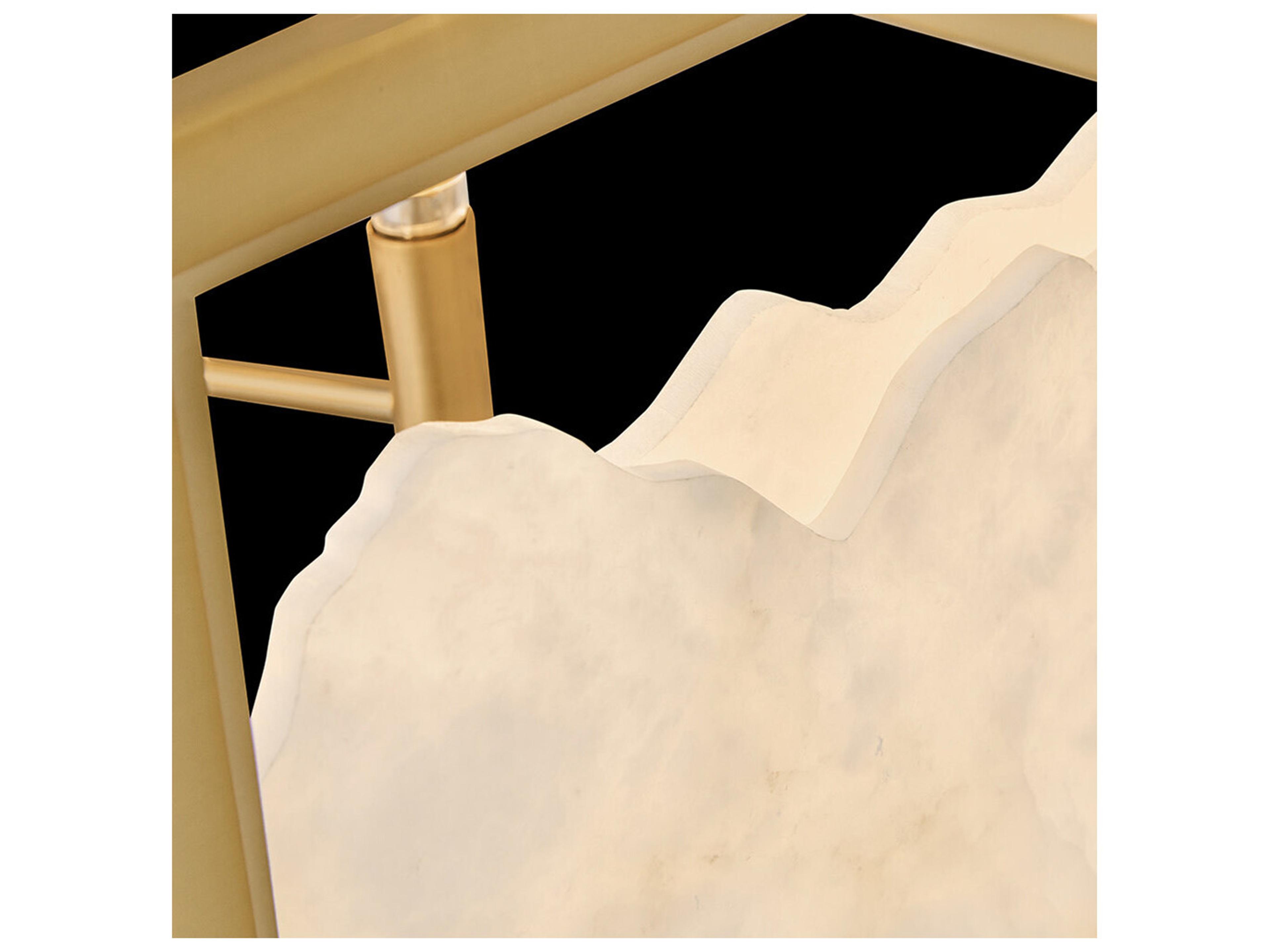 Fredrick Ramond Veleta 8-Light Lacquered Brass Chandelier