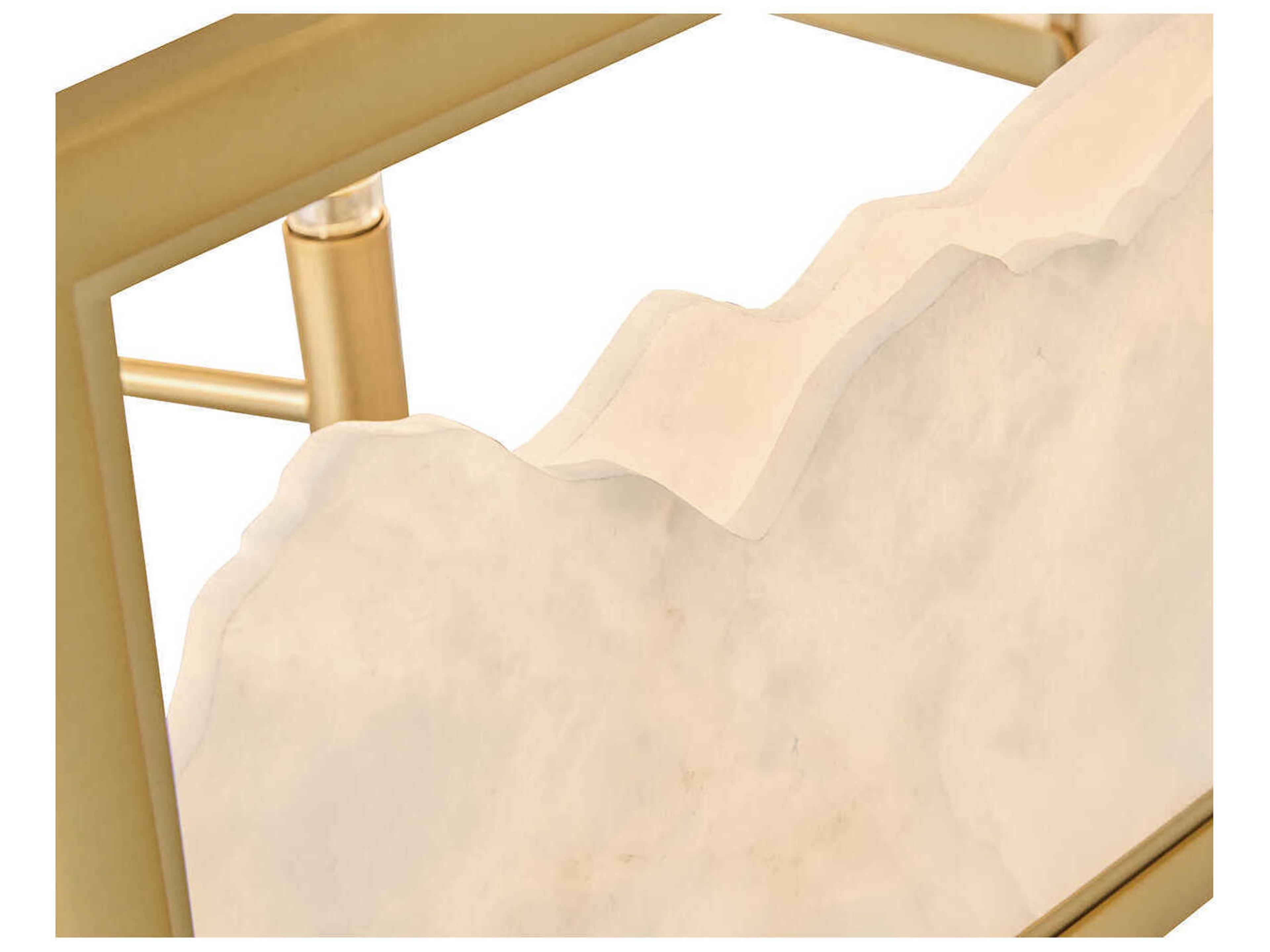 Fredrick Ramond Veleta 8-Light Lacquered Brass Chandelier