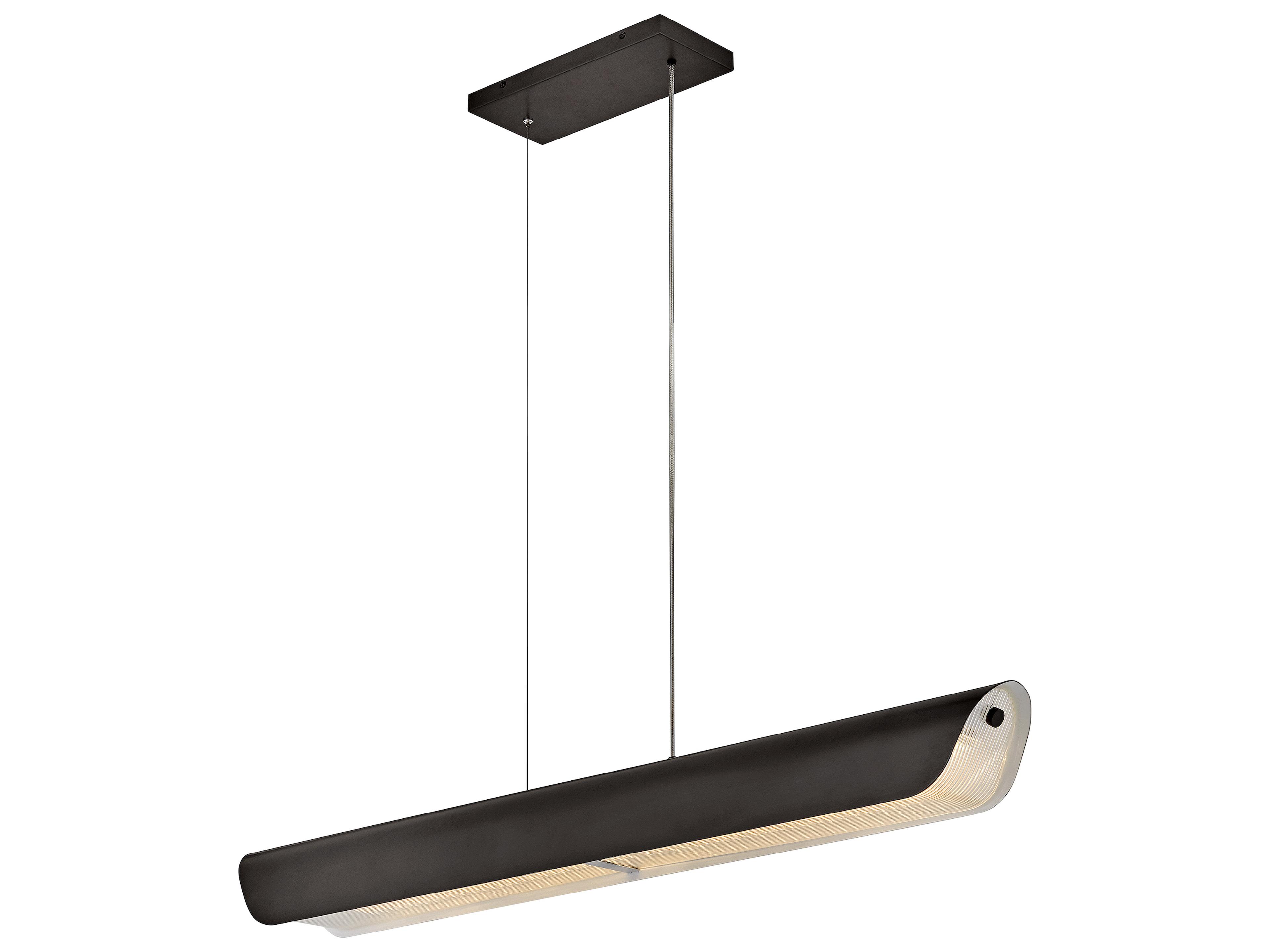 Arco Black Oxide Linear Island Pendant