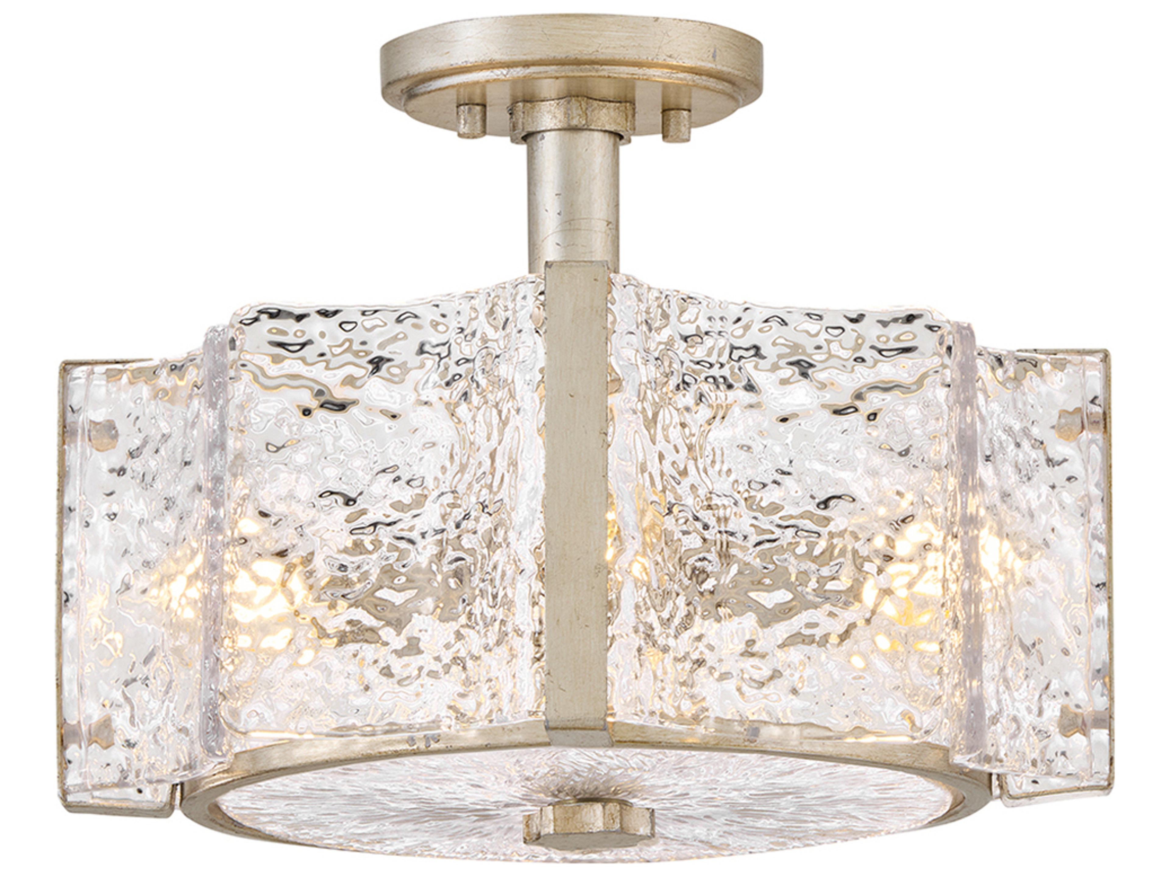 Florian 4-Light Glacial Silver Semi Flush Mount