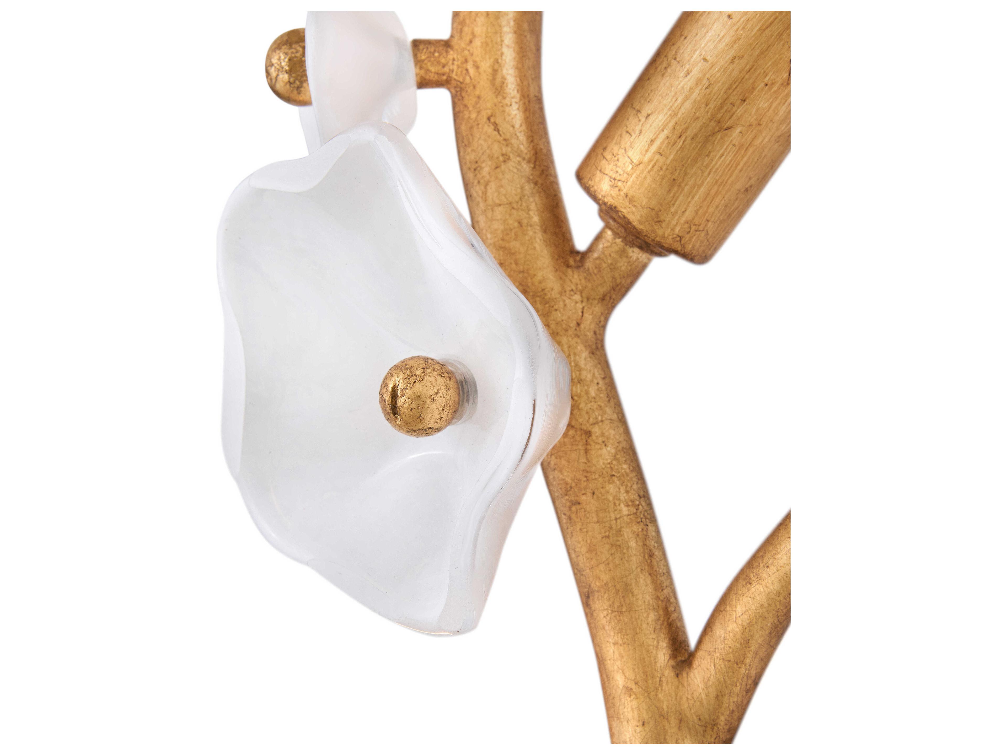 Fredrick Ramond Azalea 5-Light Distressed Brass Wall Sconce