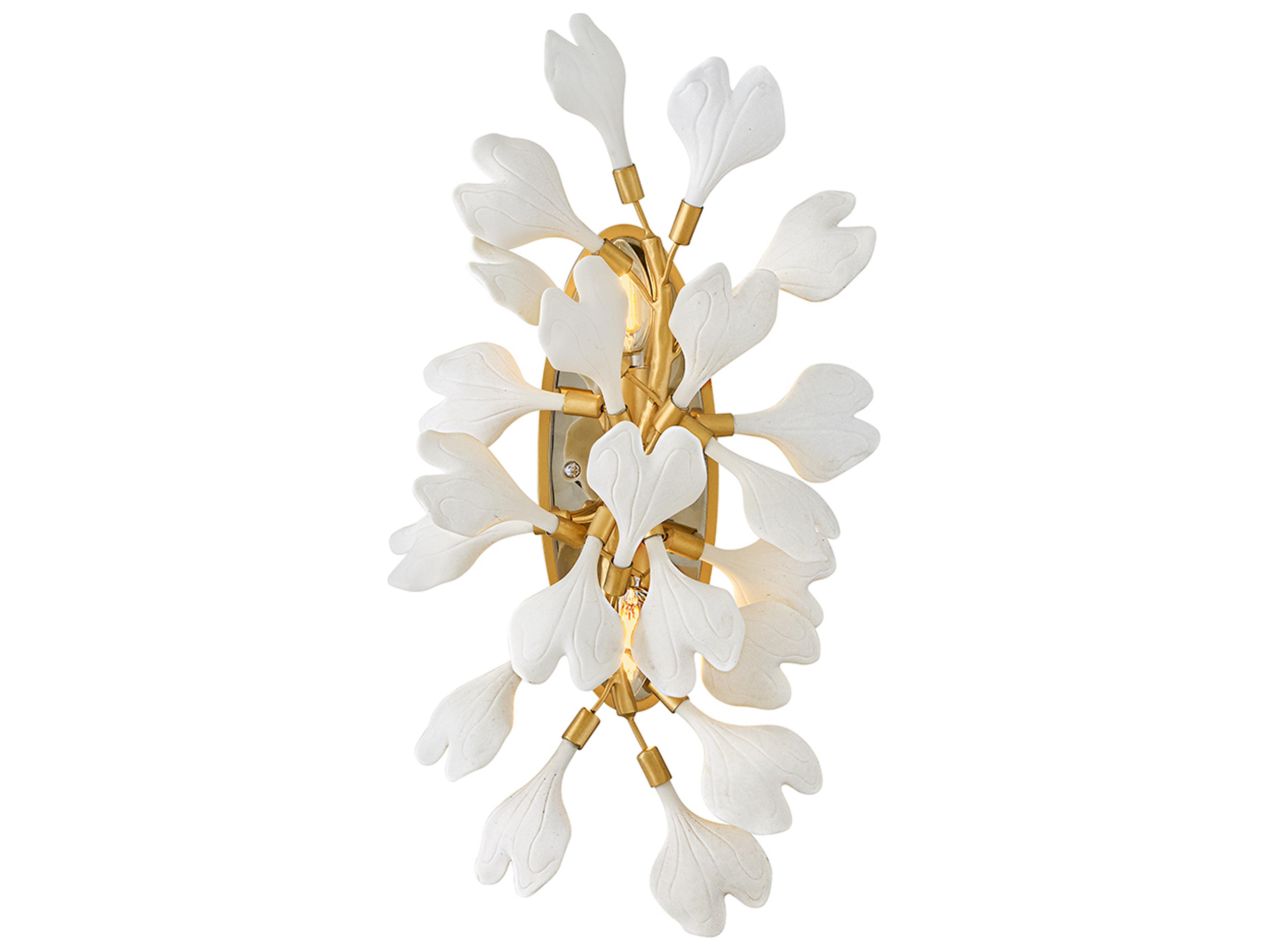 Fredrick Ramond Audra 2-Light Deluxe Gold Wall Sconce