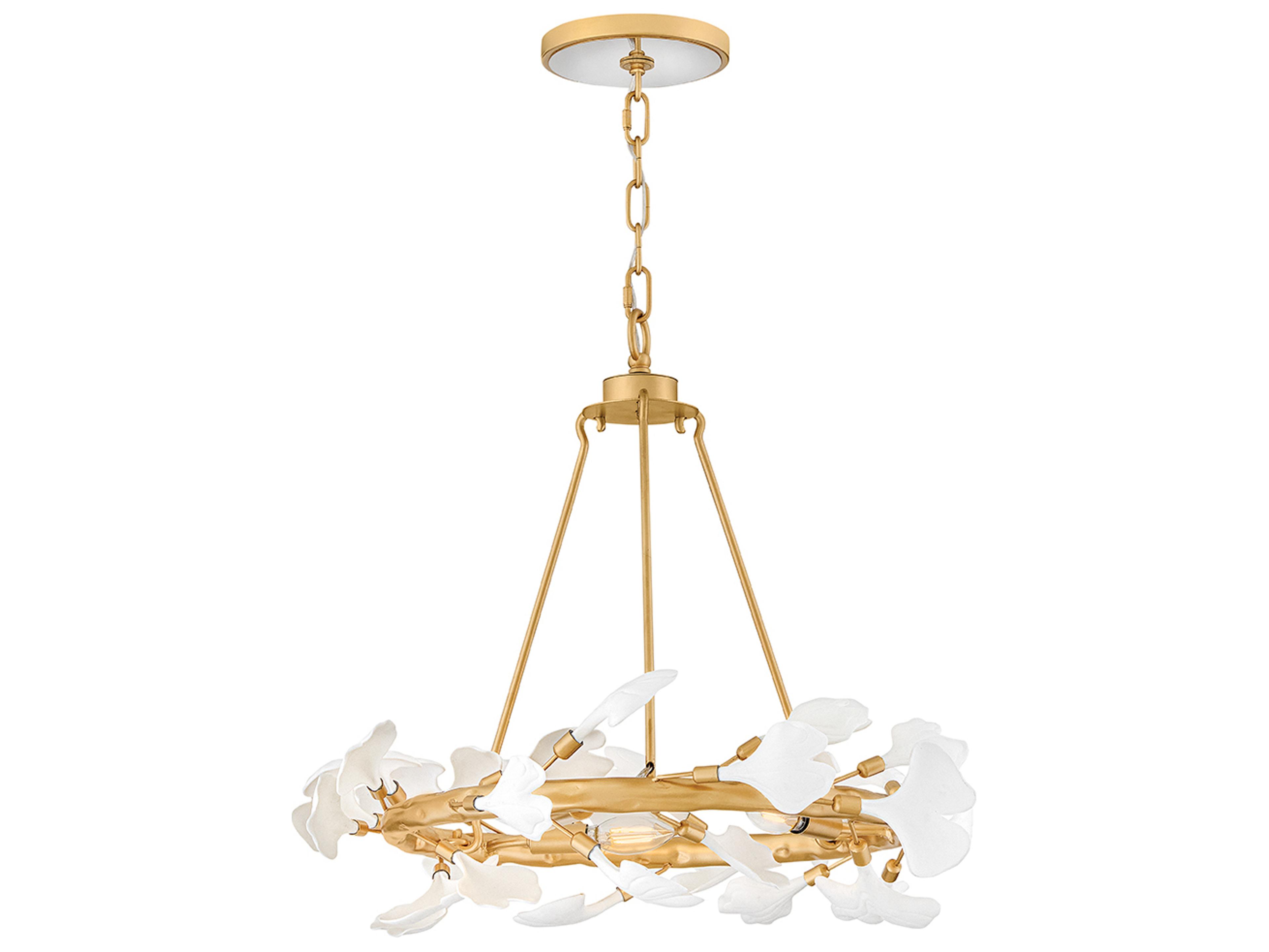 Audra 3-Light Deluxe Gold Candelabra Chandelier
