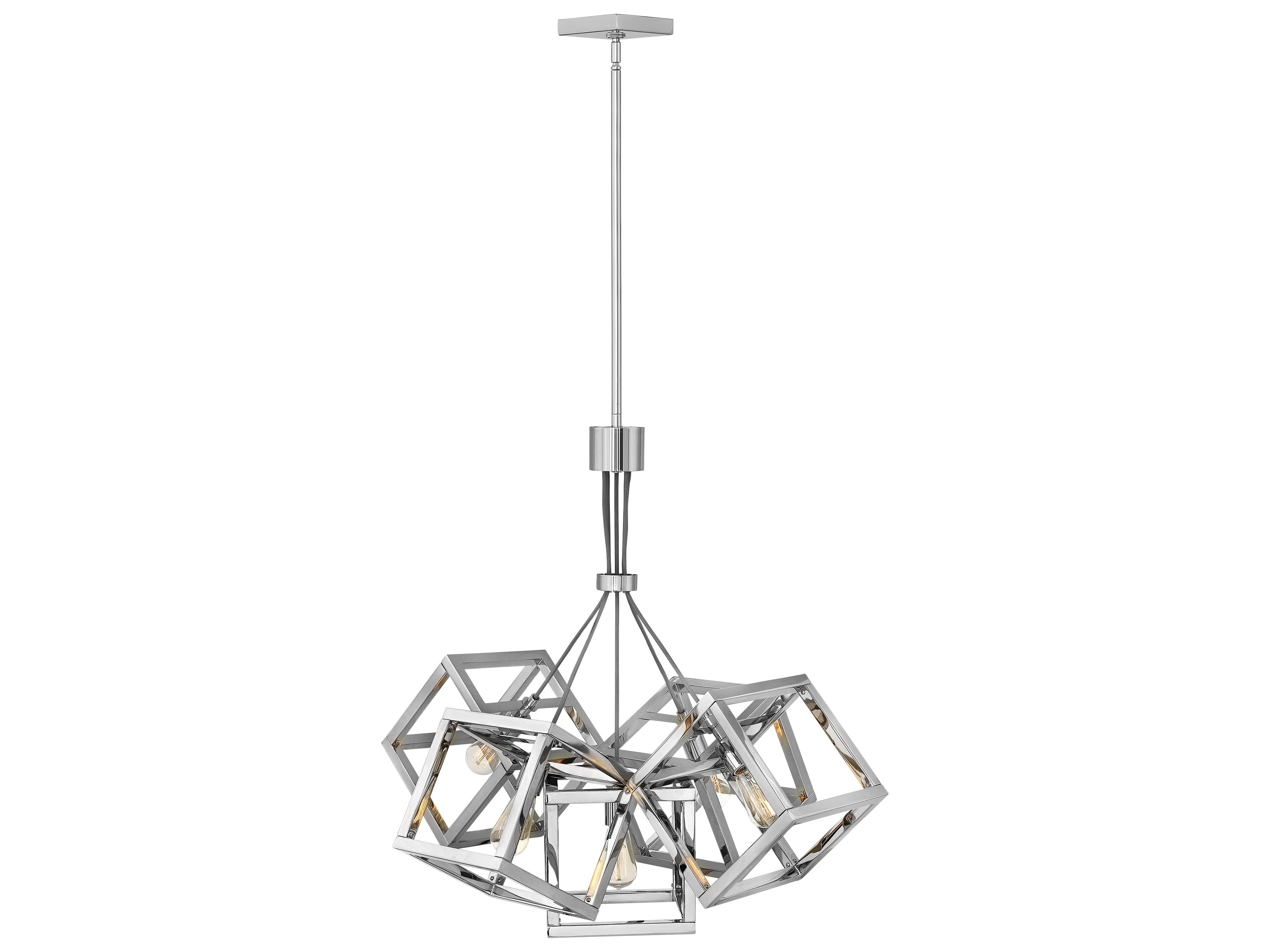 Ensemble 5-Light Polished Nickel Linear Pendant