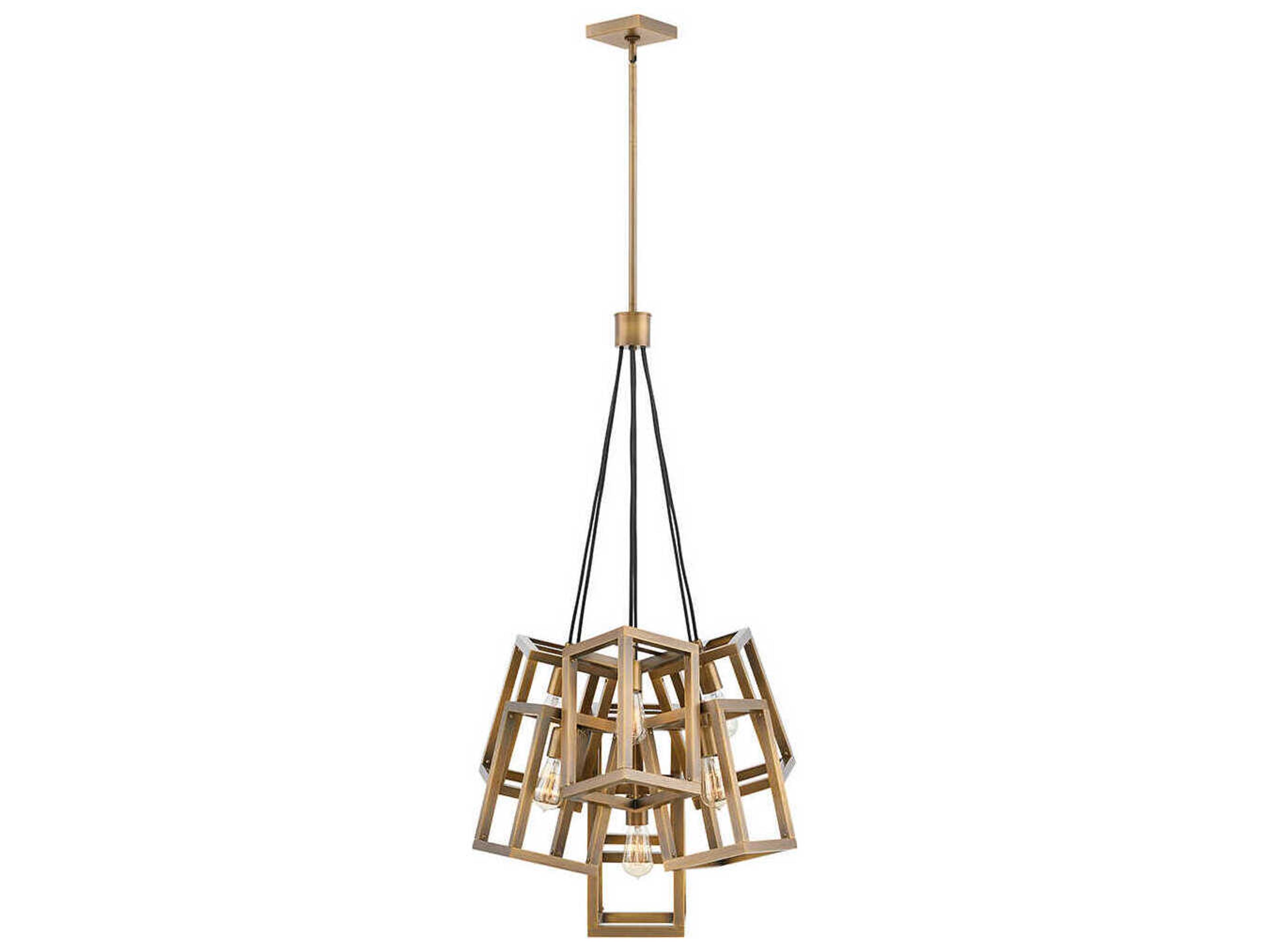 Fredrick Ramond Ensemble 7-Light Brushed Bronze Linear Pendant
