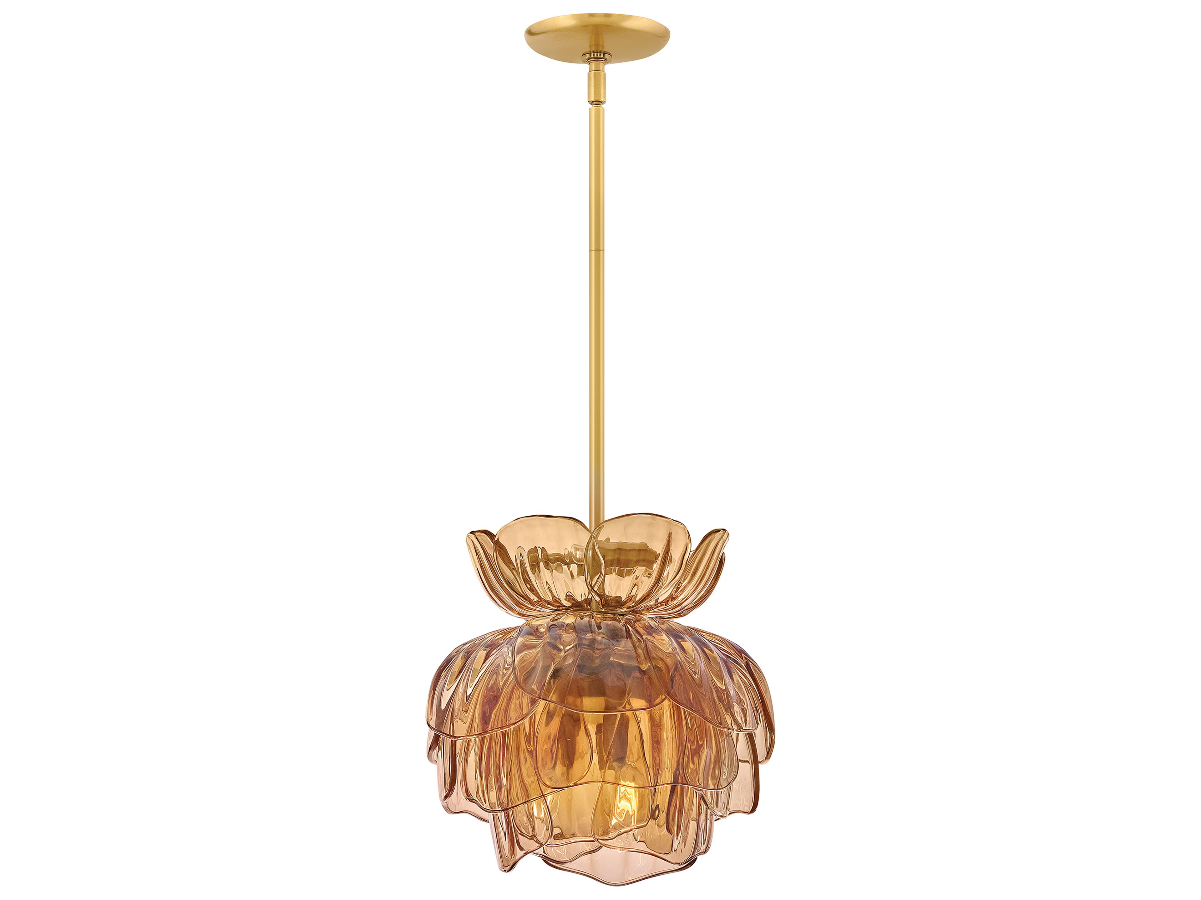 Fantine 6-Light Unlacquered Brass Pendant
