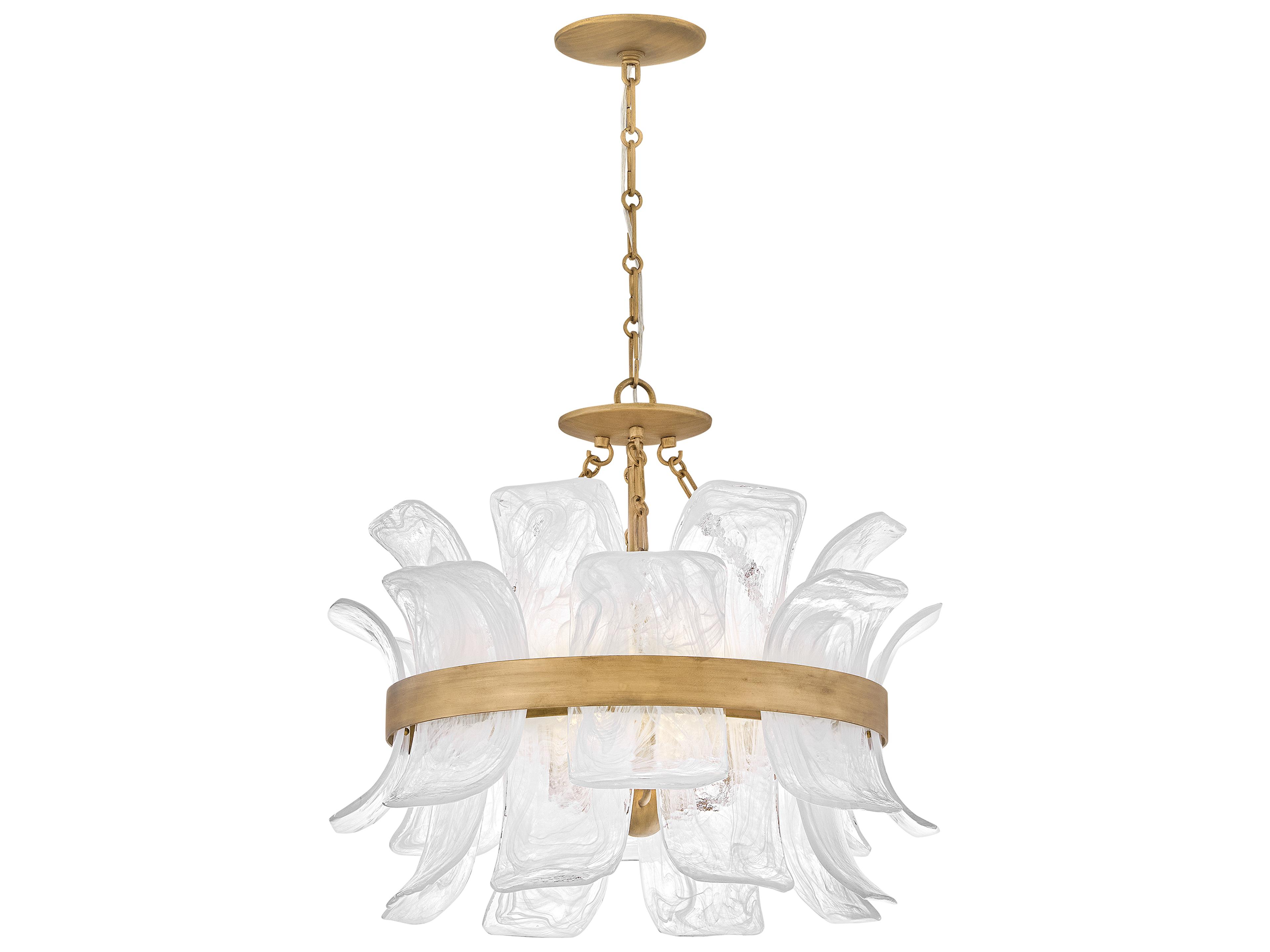 Fleur 5-Light Burnished Gold Chandelier