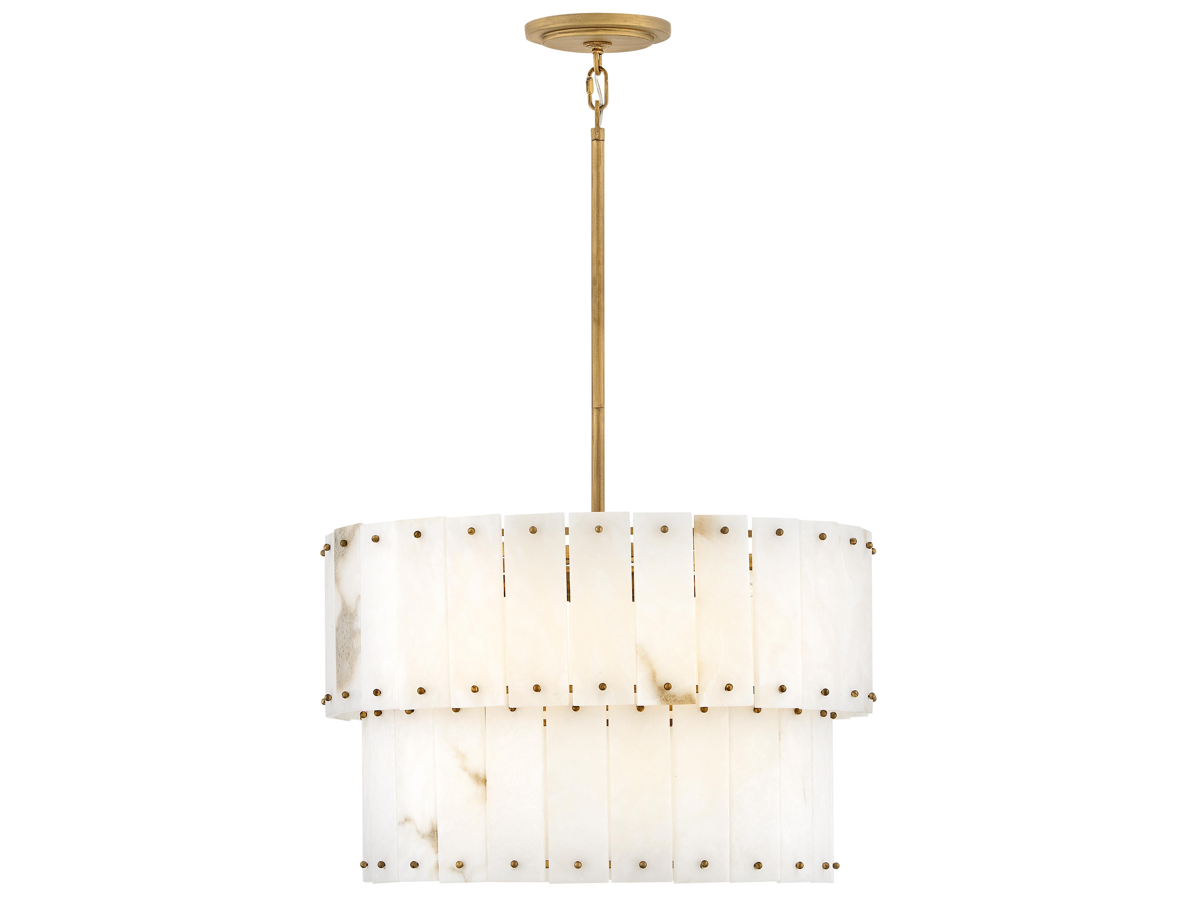 Simone 6-Light Burnished Gold Tiered Pendant