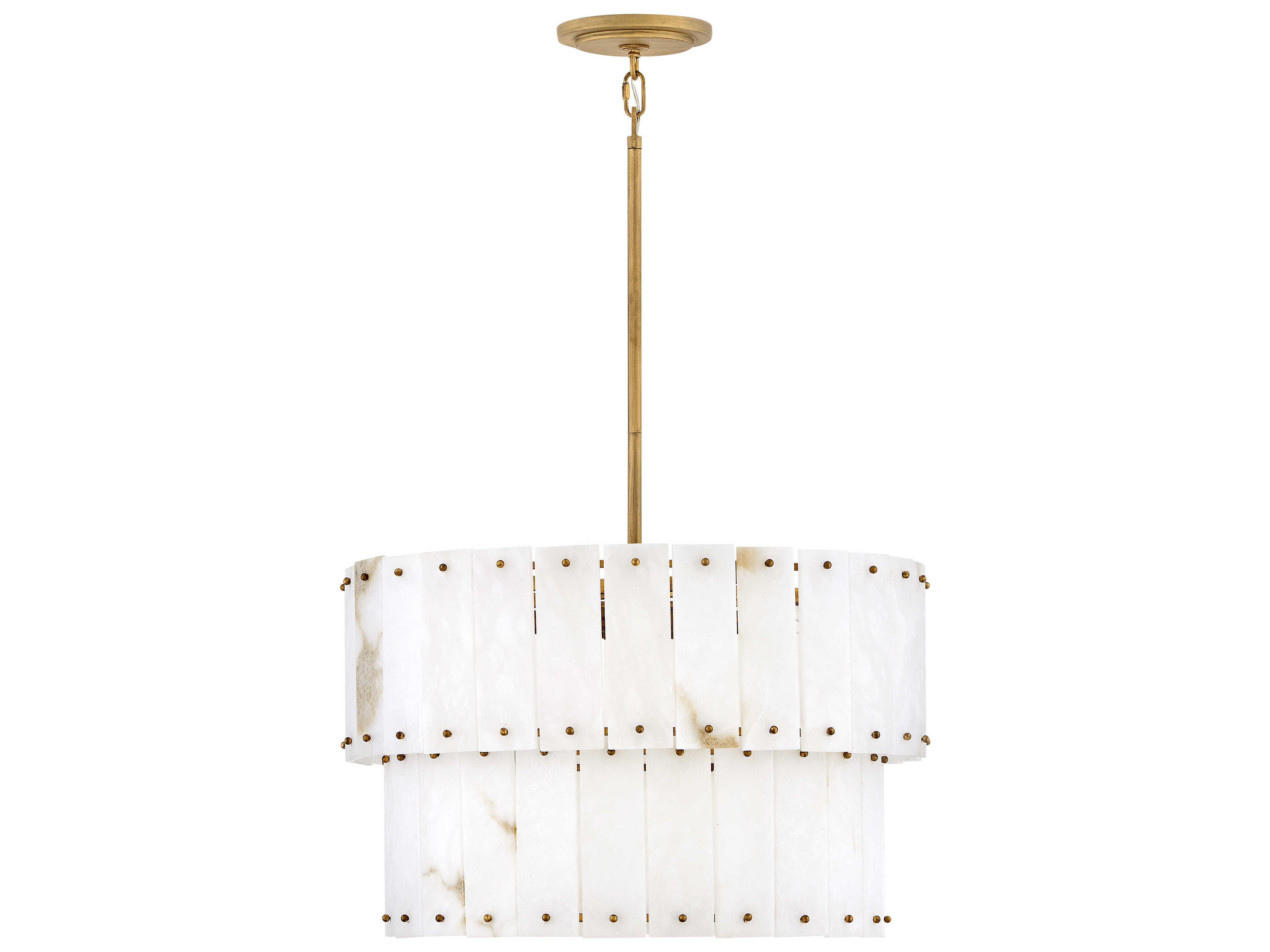 Fredrick Ramond Simone 6-Light Burnished Gold Tiered Pendant