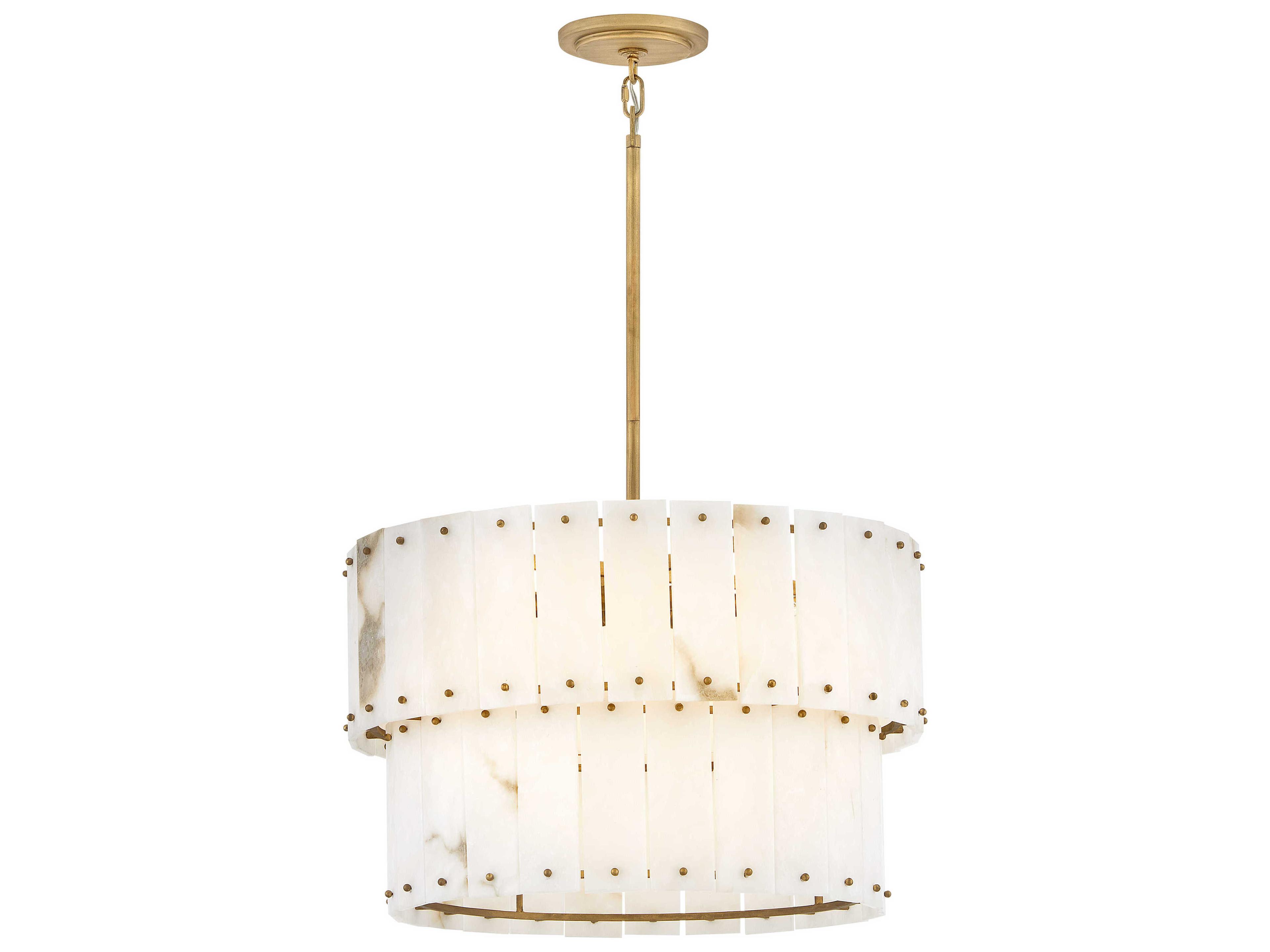 Fredrick Ramond Simone 6-Light Burnished Gold Tiered Pendant