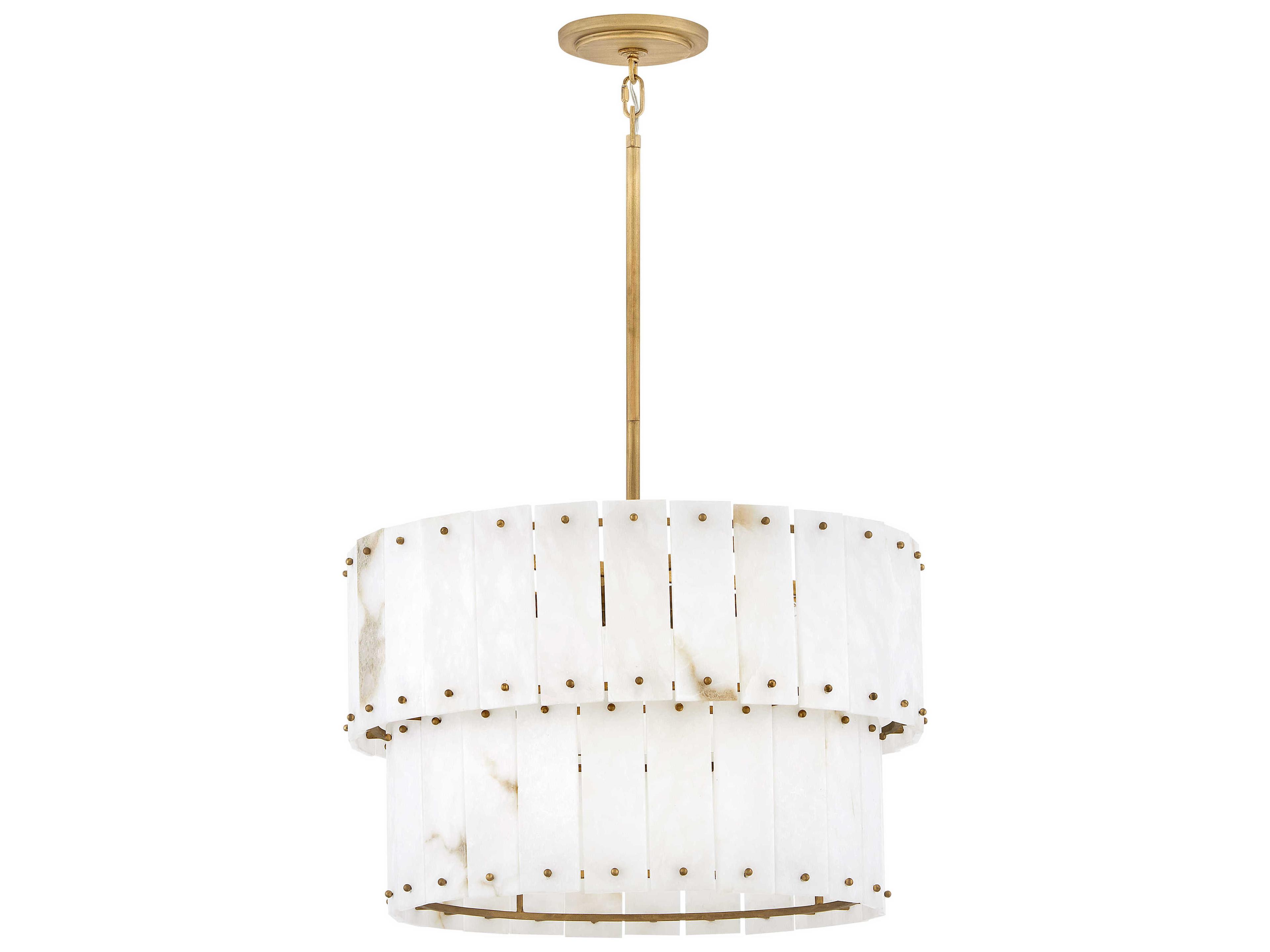 Fredrick Ramond Simone 6-Light Burnished Gold Tiered Pendant