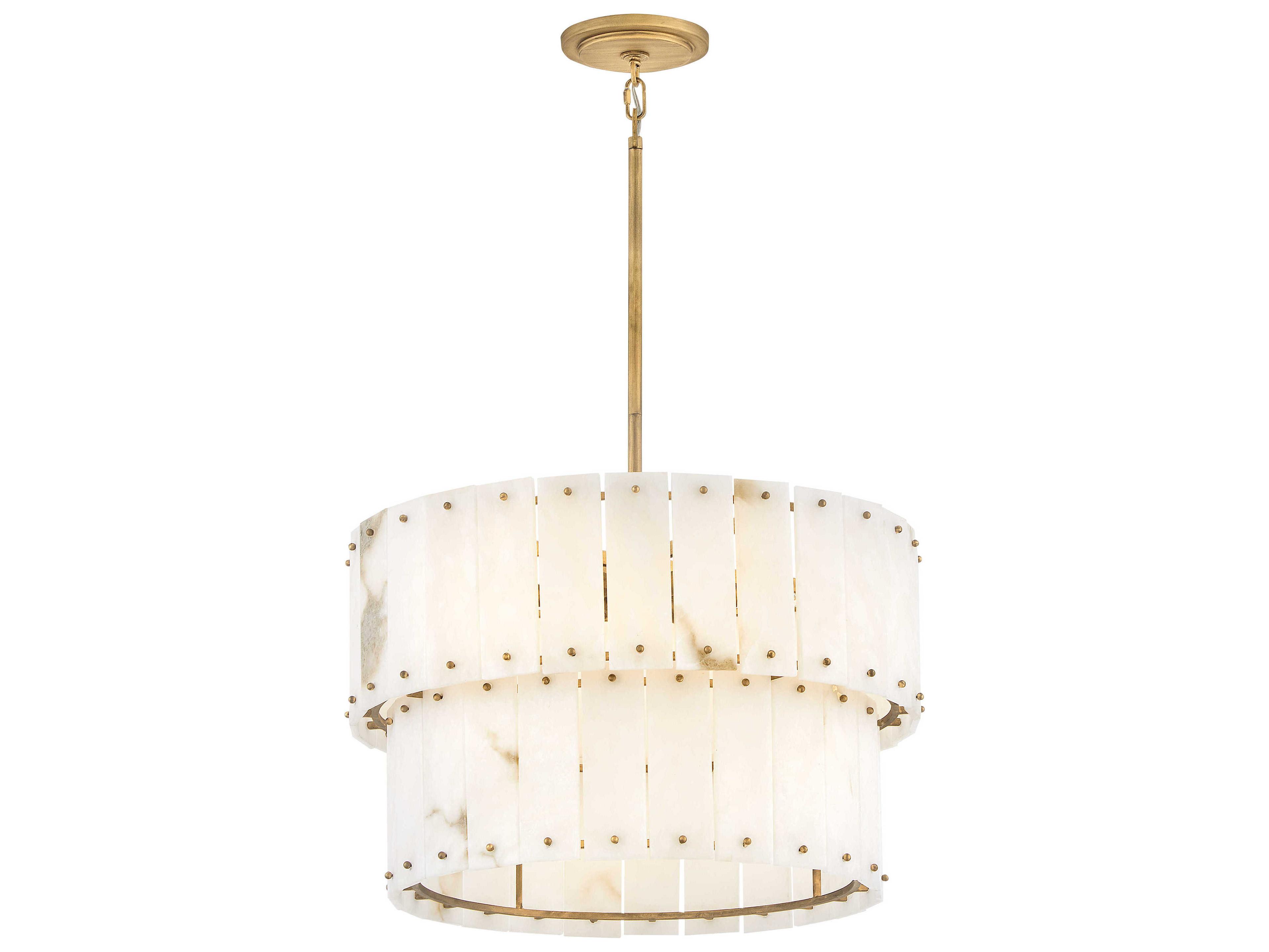 Fredrick Ramond Simone 6-Light Burnished Gold Tiered Pendant