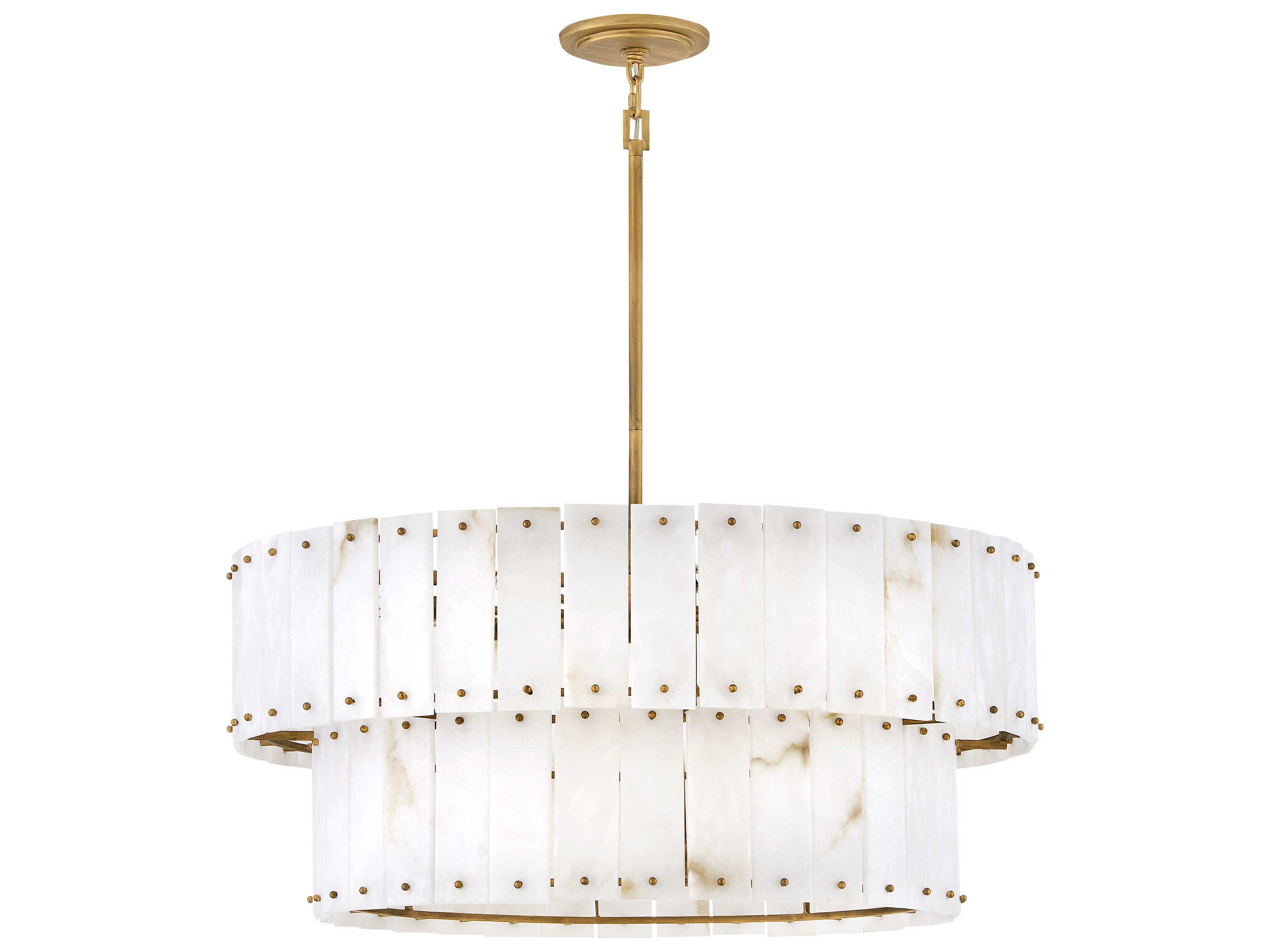 Fredrick Ramond Simone 8-Light Burnished Gold Tiered Pendant