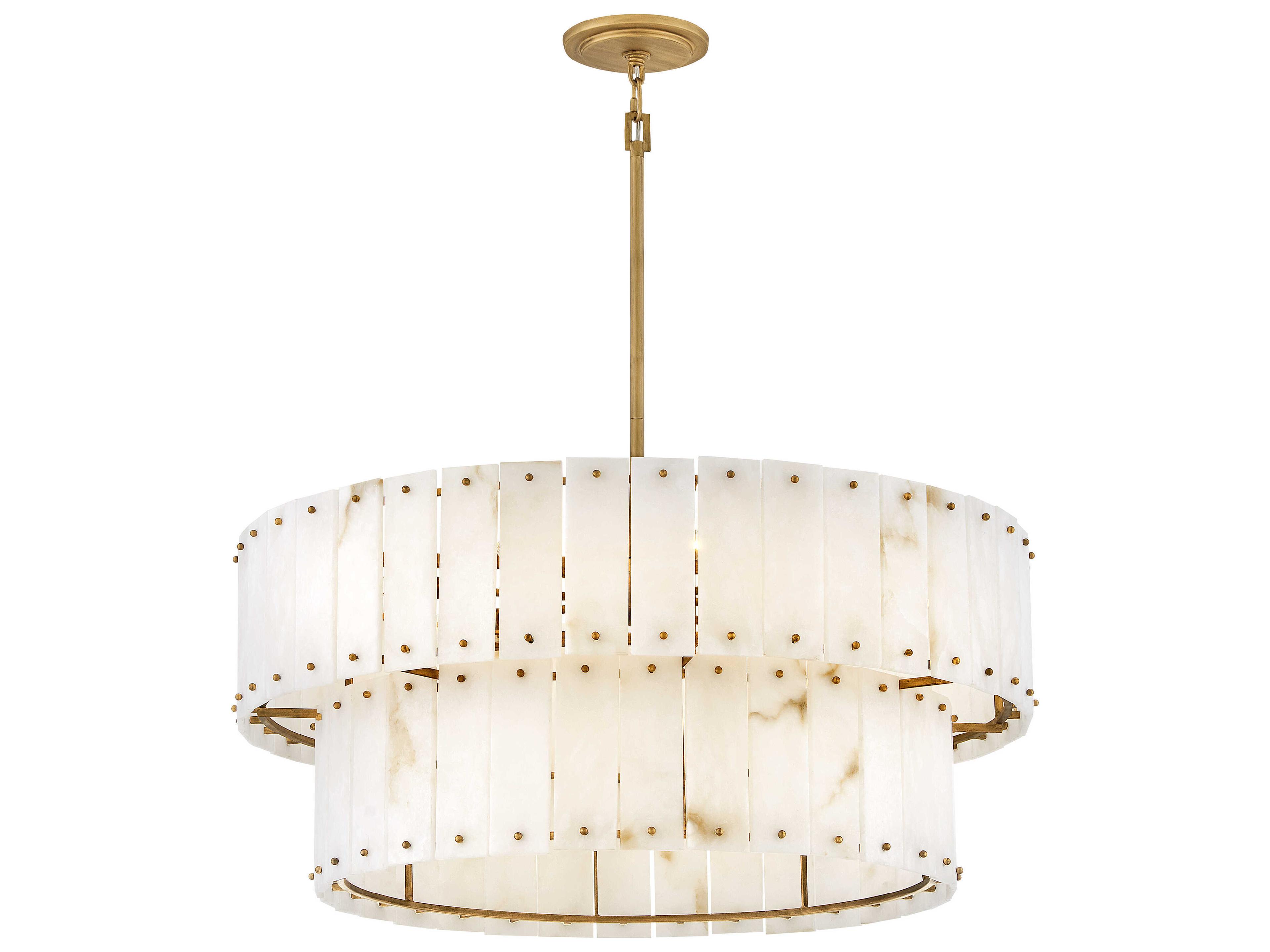 Fredrick Ramond Simone 8-Light Burnished Gold Tiered Pendant