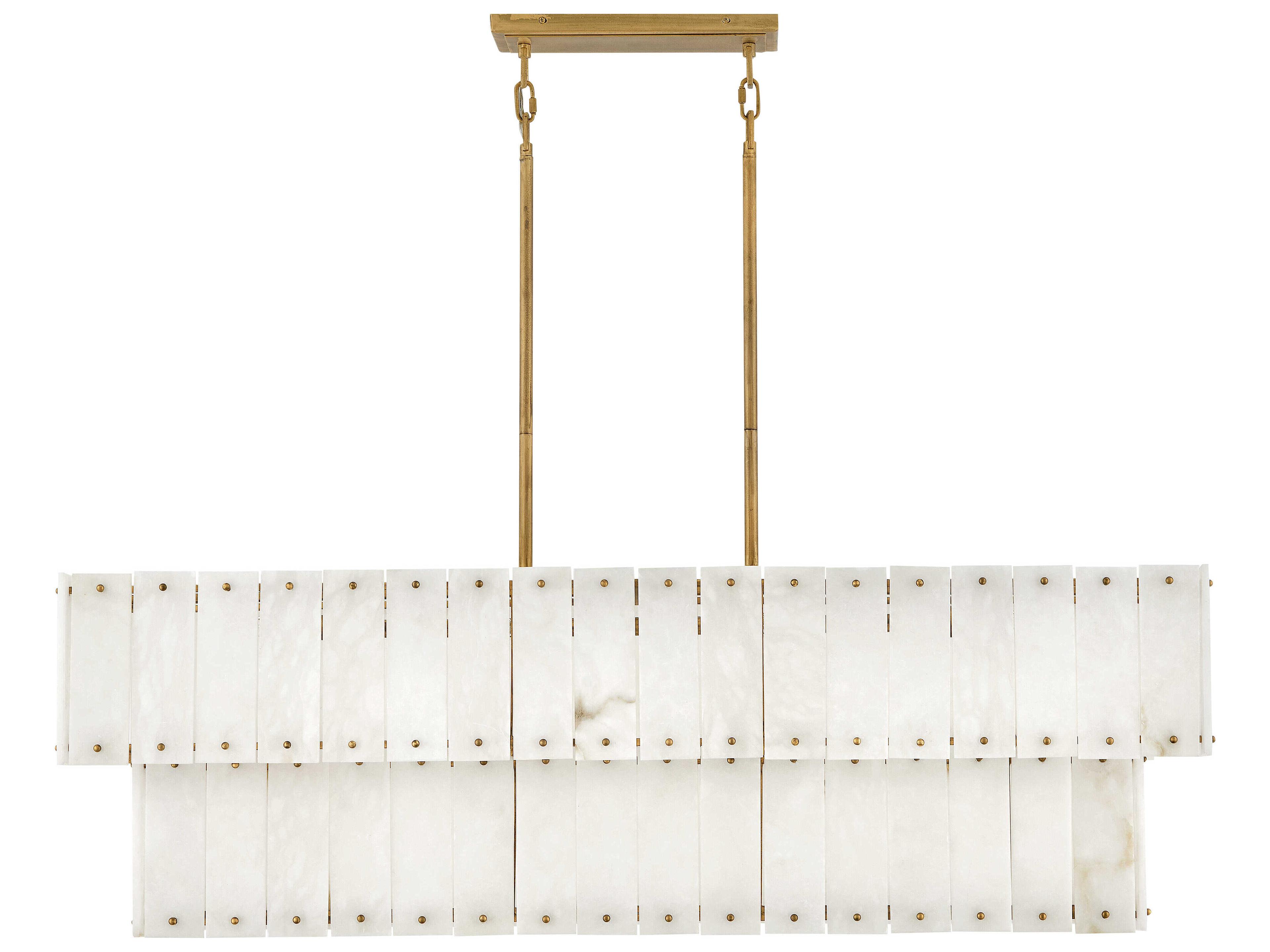 Fredrick Ramond Simone 8-Light Burnished Gold Tiered Island Pendant