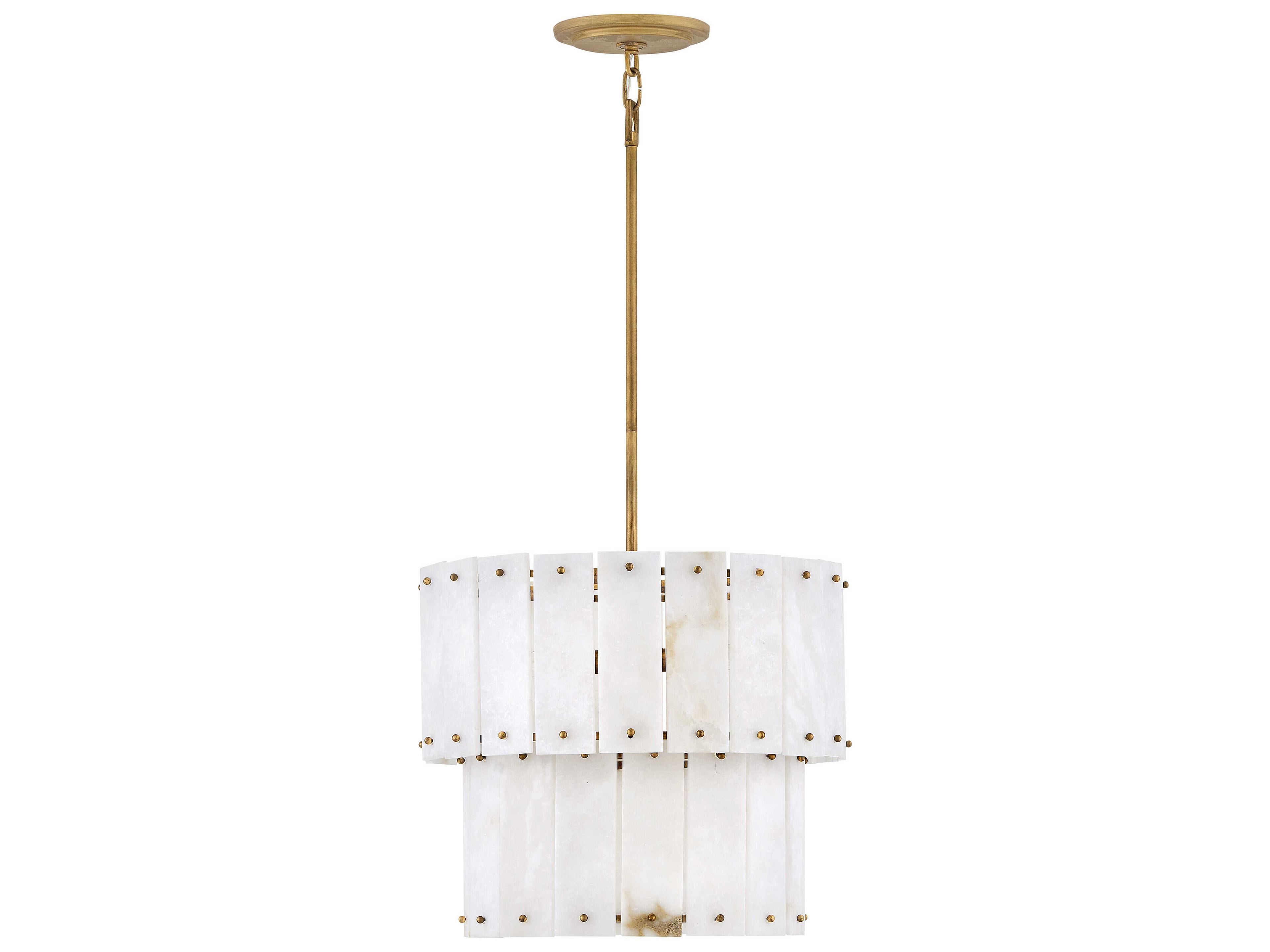 Fredrick Ramond Simone 4-Light Burnished Gold Tiered Pendant