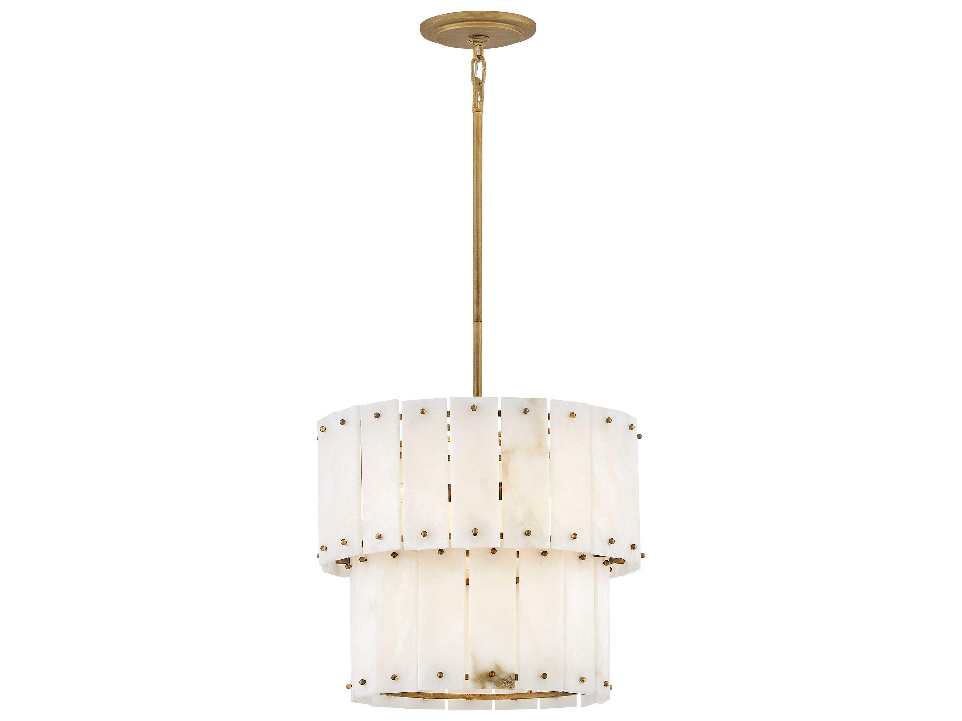 Fredrick Ramond Simone 4-Light Burnished Gold Tiered Pendant
