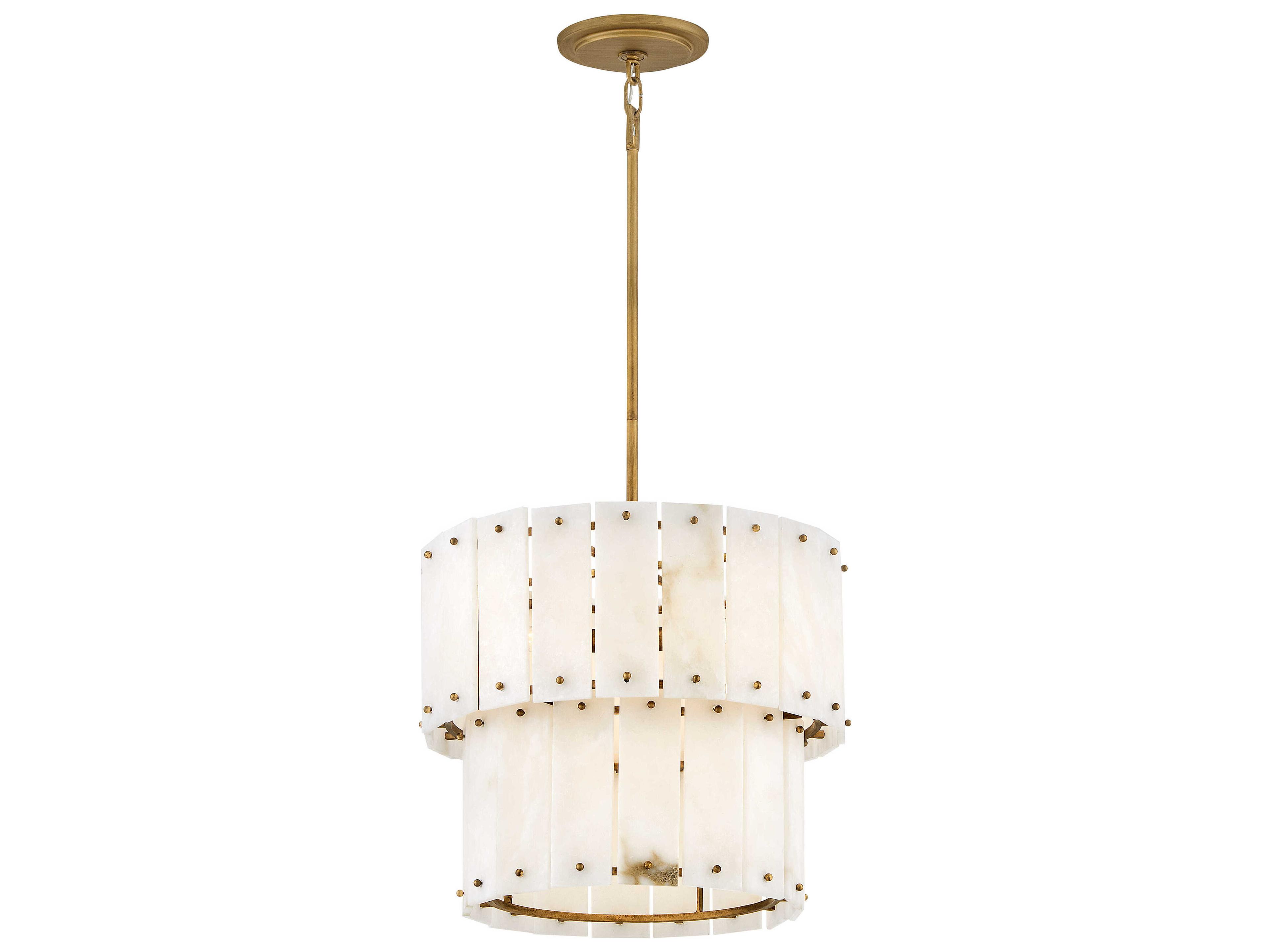 Fredrick Ramond Simone 4-Light Burnished Gold Tiered Pendant
