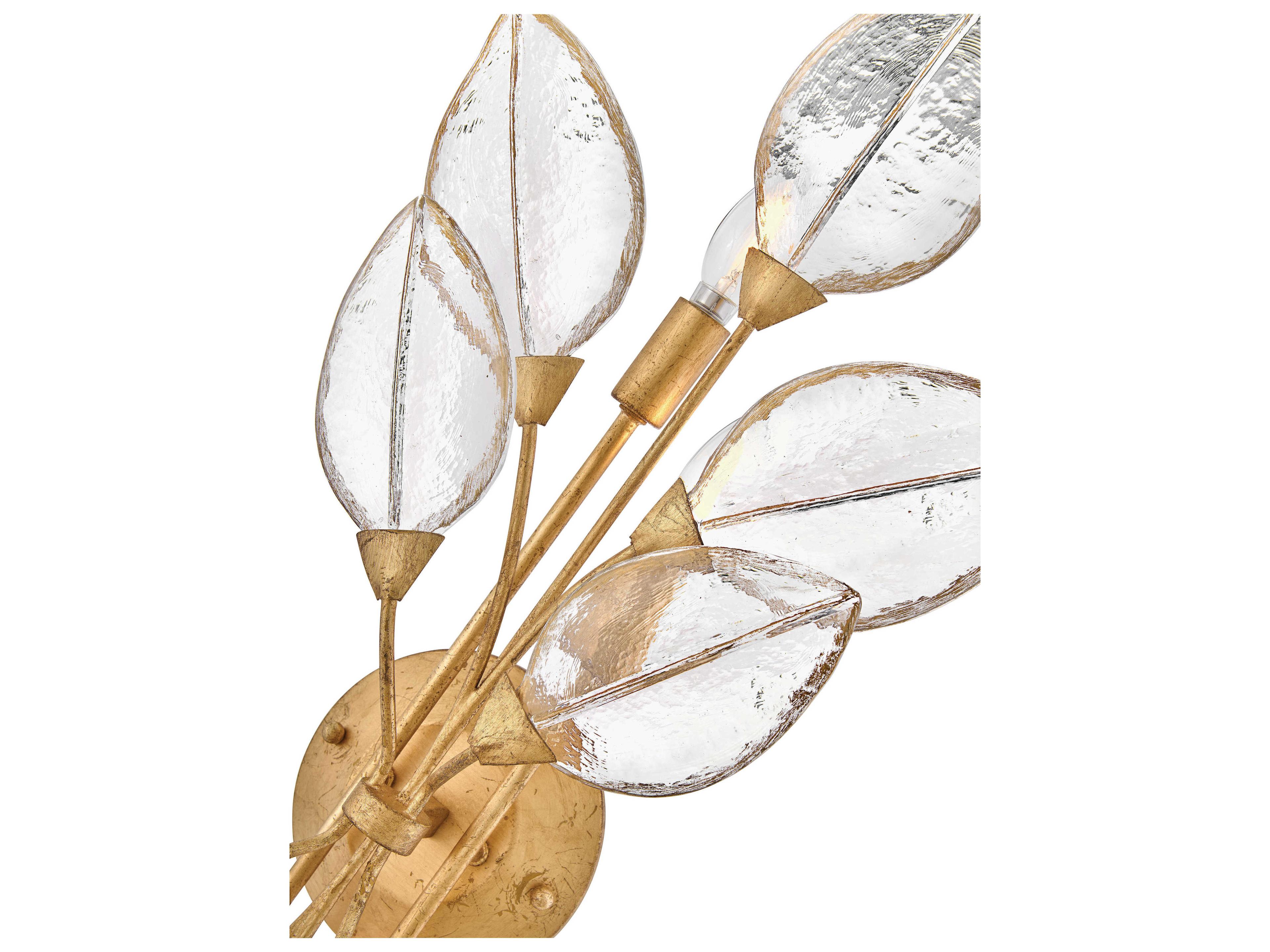 Fredrick Ramond Amira 4-Light Distressed Brass Wall Sconce