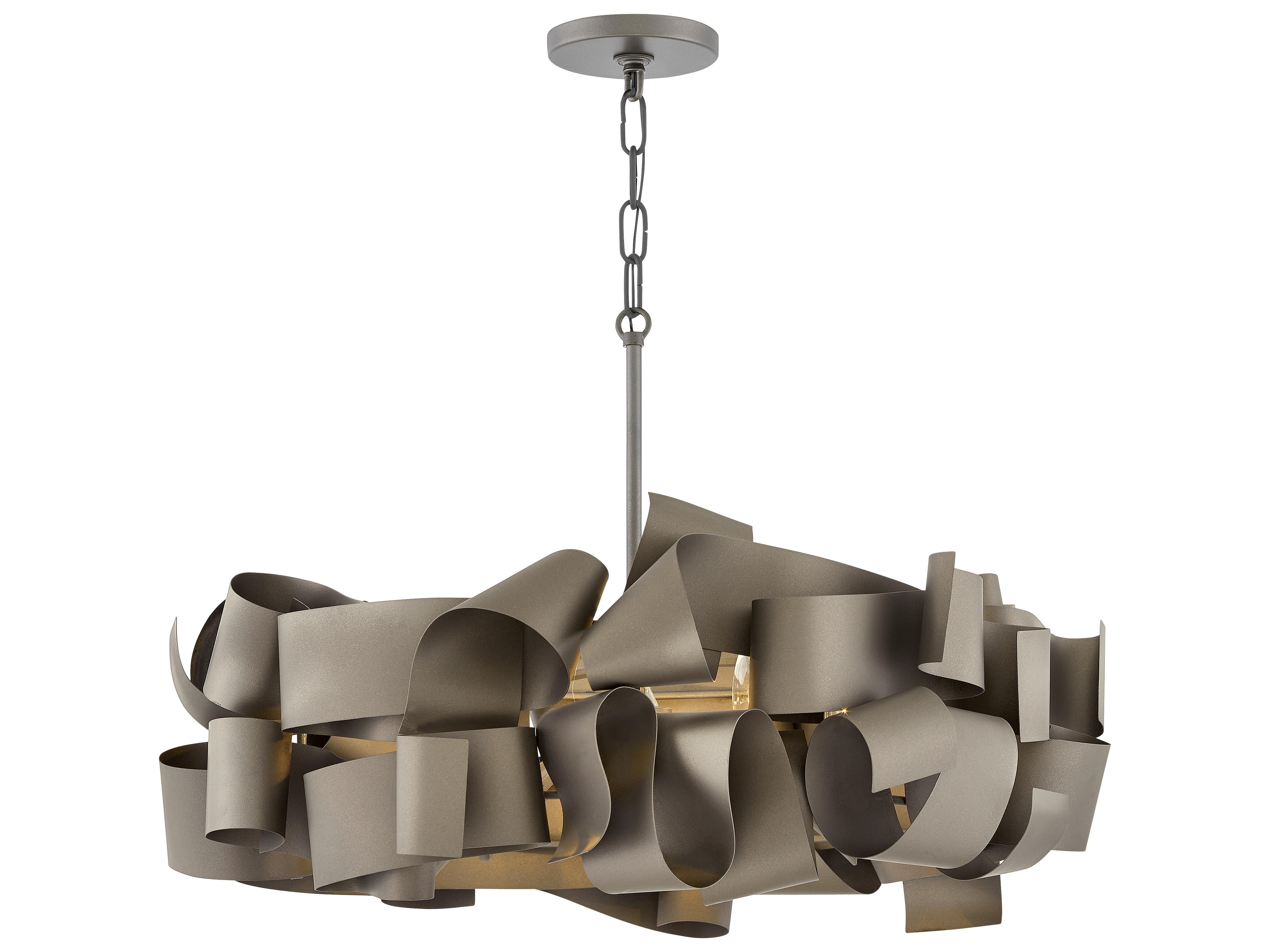 Fredrick Ramond Delfina 5-Light Metallic Matte Bronze Geometric Pendant