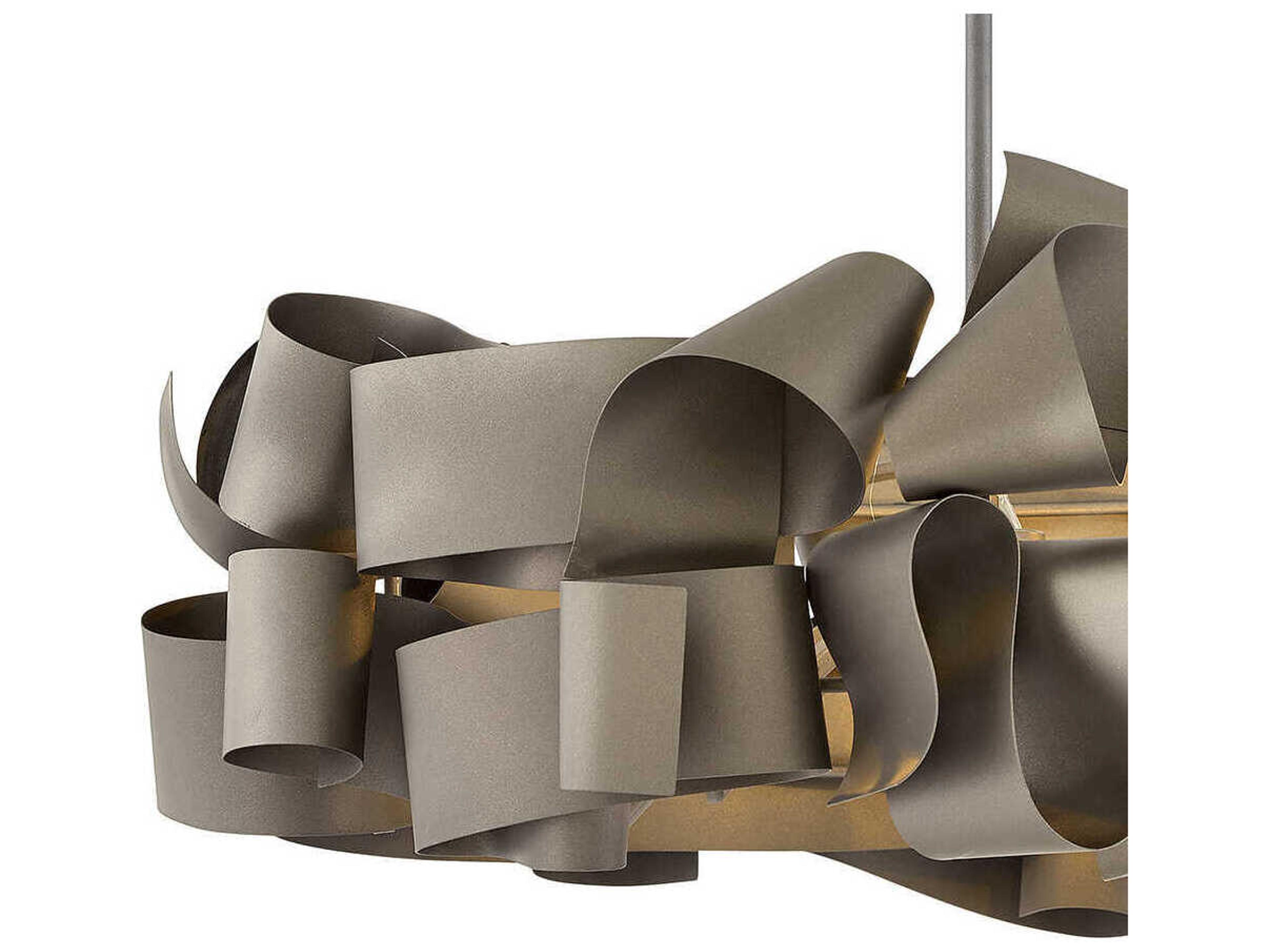 Fredrick Ramond Delfina 5-Light Metallic Matte Bronze Geometric Pendant