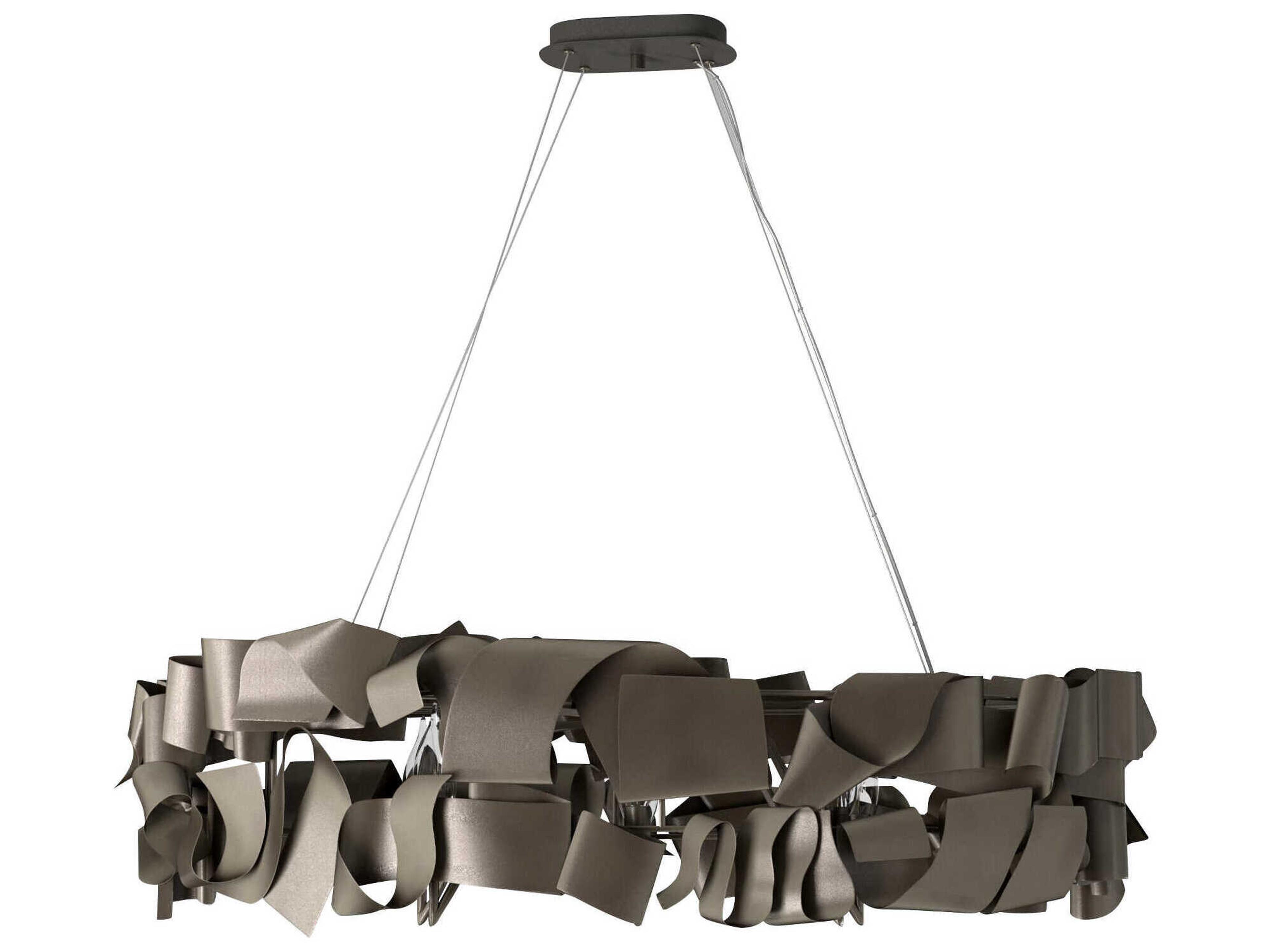 Fredrick Ramond Delfina 6-Light Metallic Matte Bronze Geometric Island Pendant