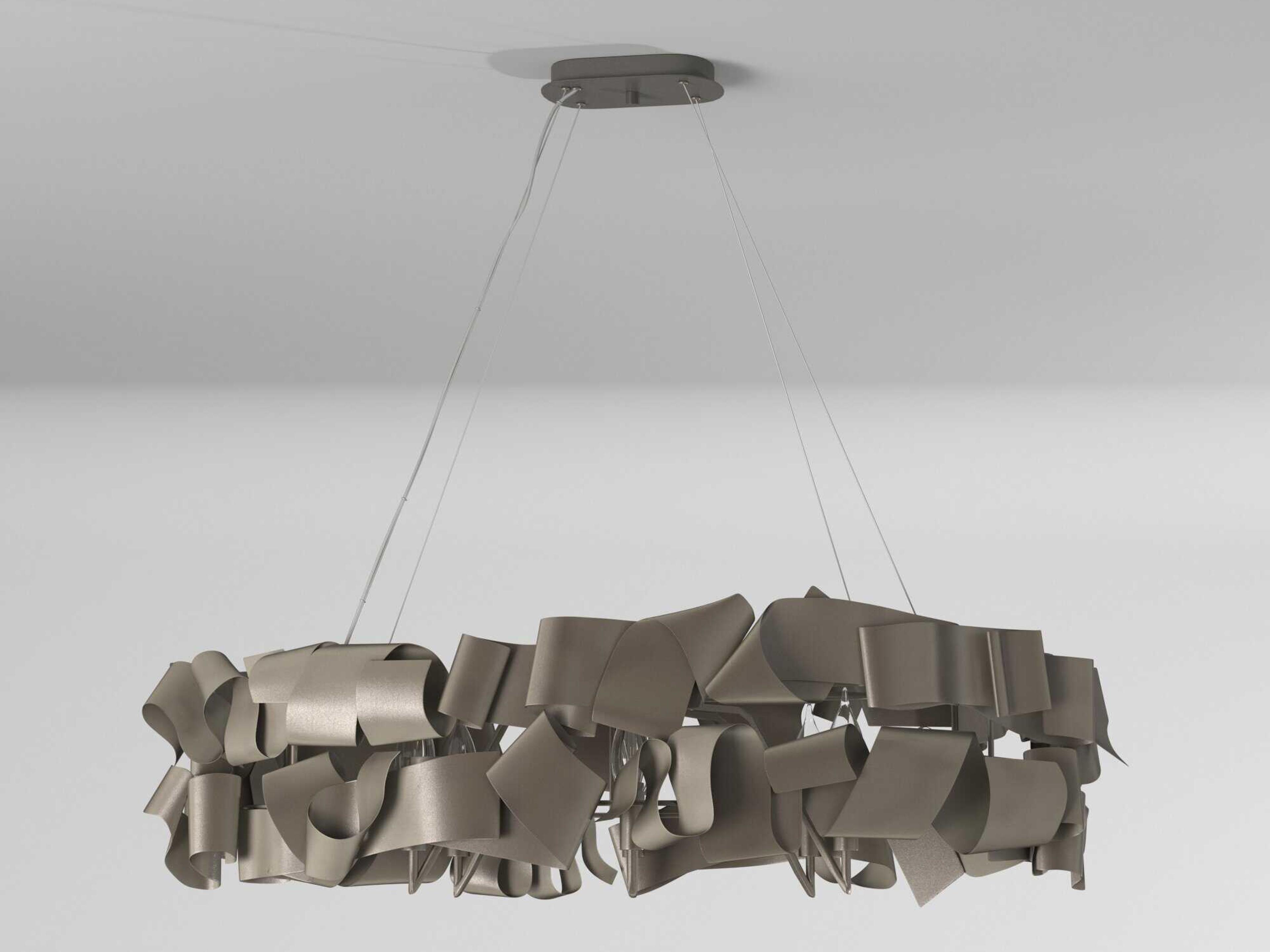 Fredrick Ramond Delfina 6-Light Metallic Matte Bronze Geometric Island Pendant