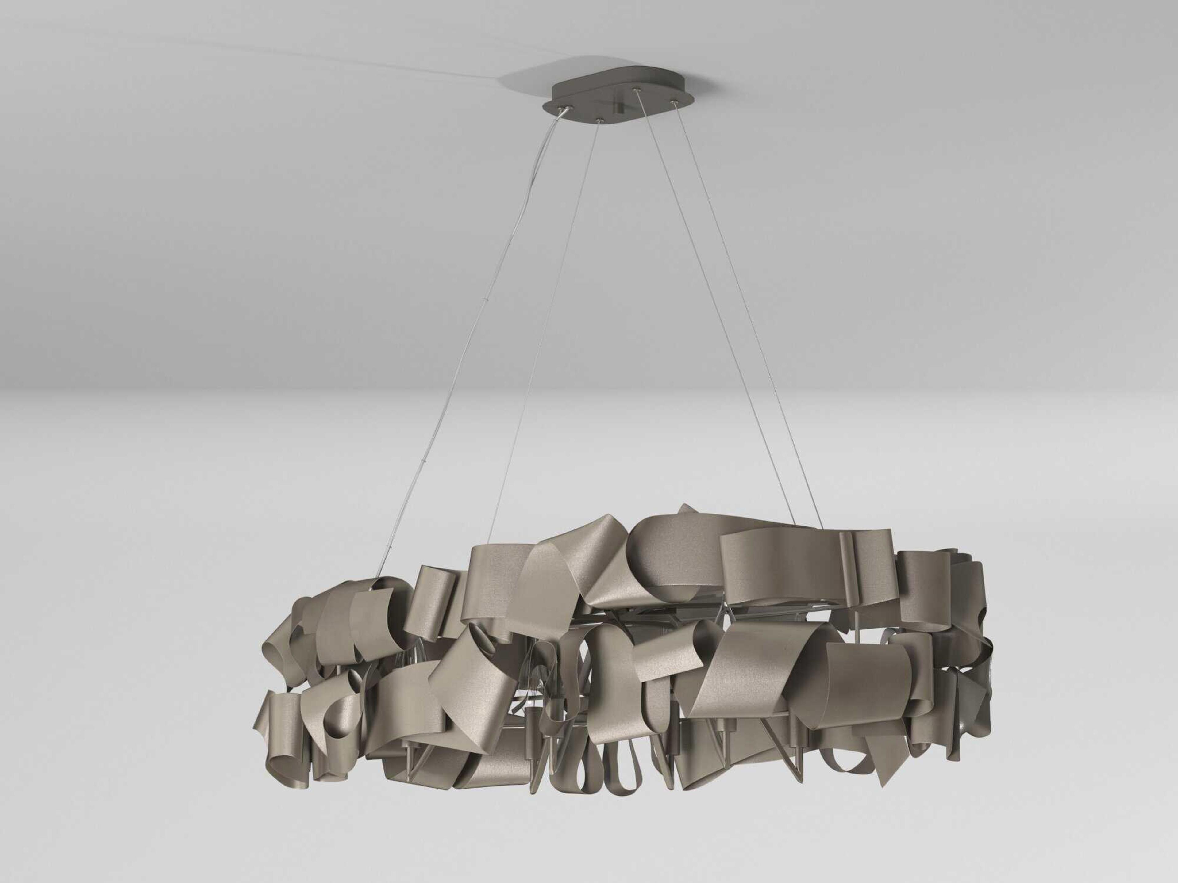 Fredrick Ramond Delfina 6-Light Metallic Matte Bronze Geometric Island Pendant