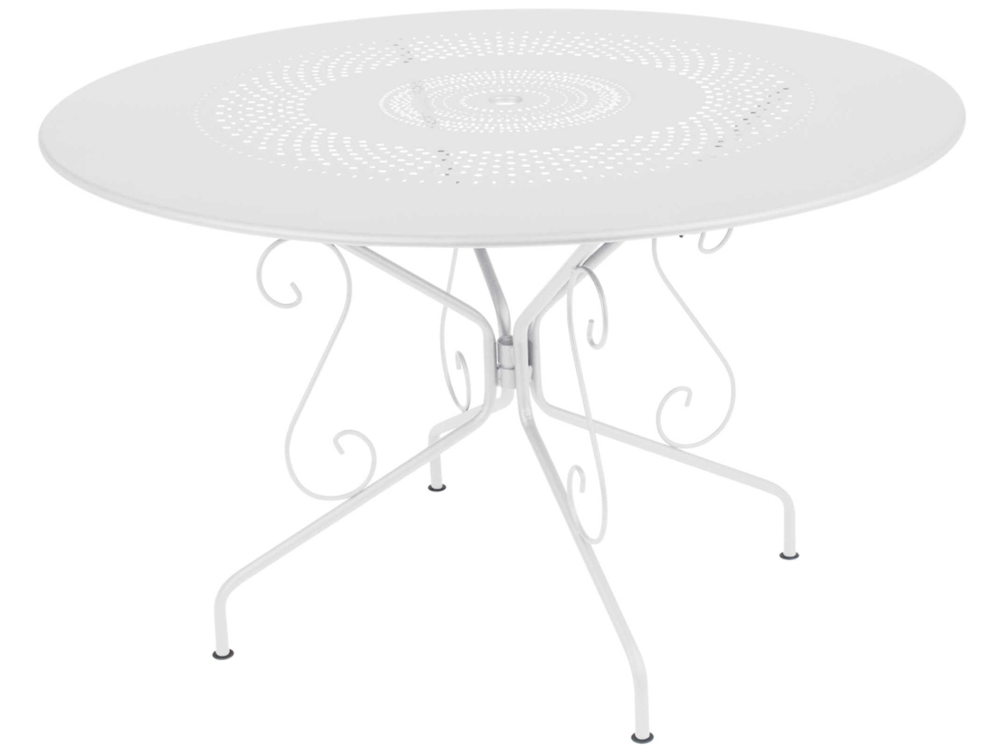 Montmartre Steel Round Umbrella Hole Dining Table
