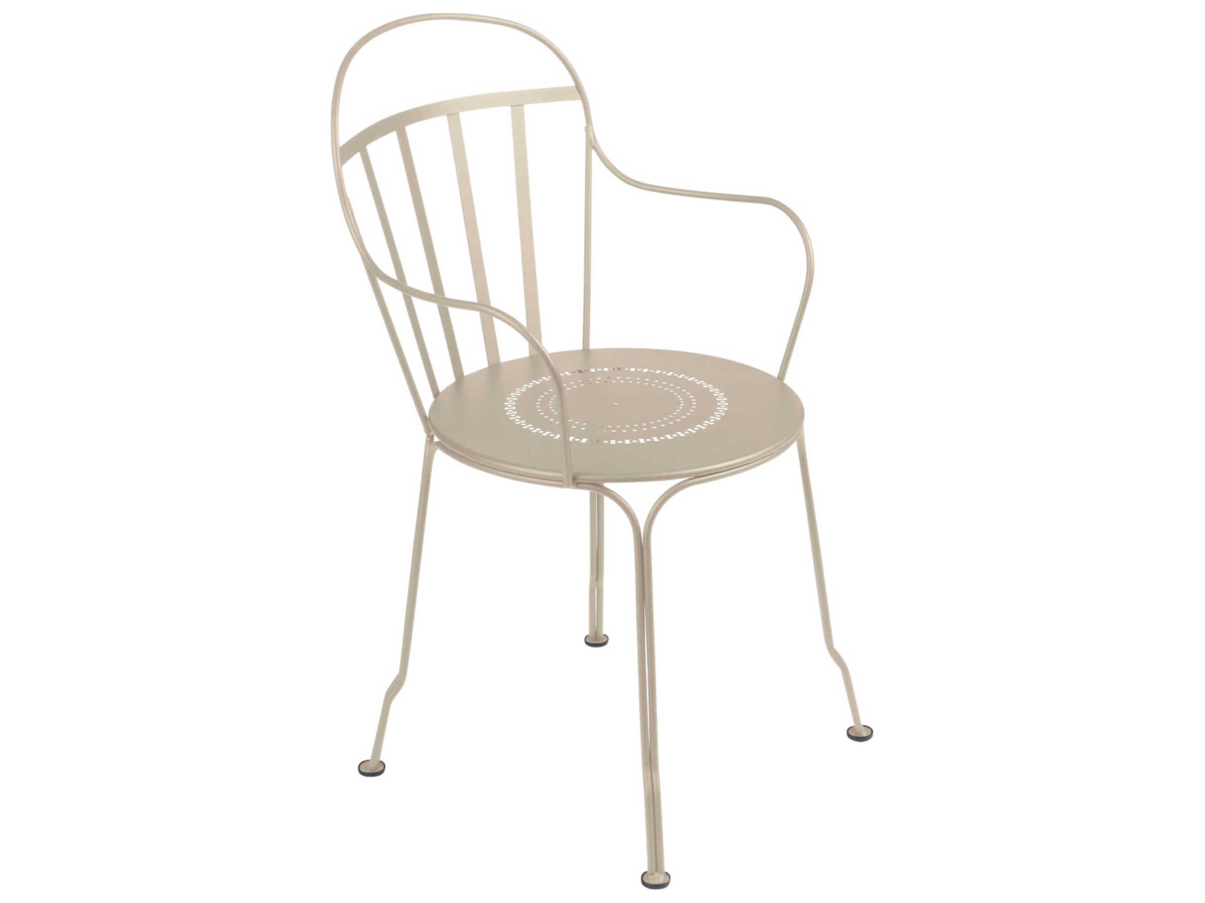 Fermob Louvre Steel Metal Dining Chair Set of 2