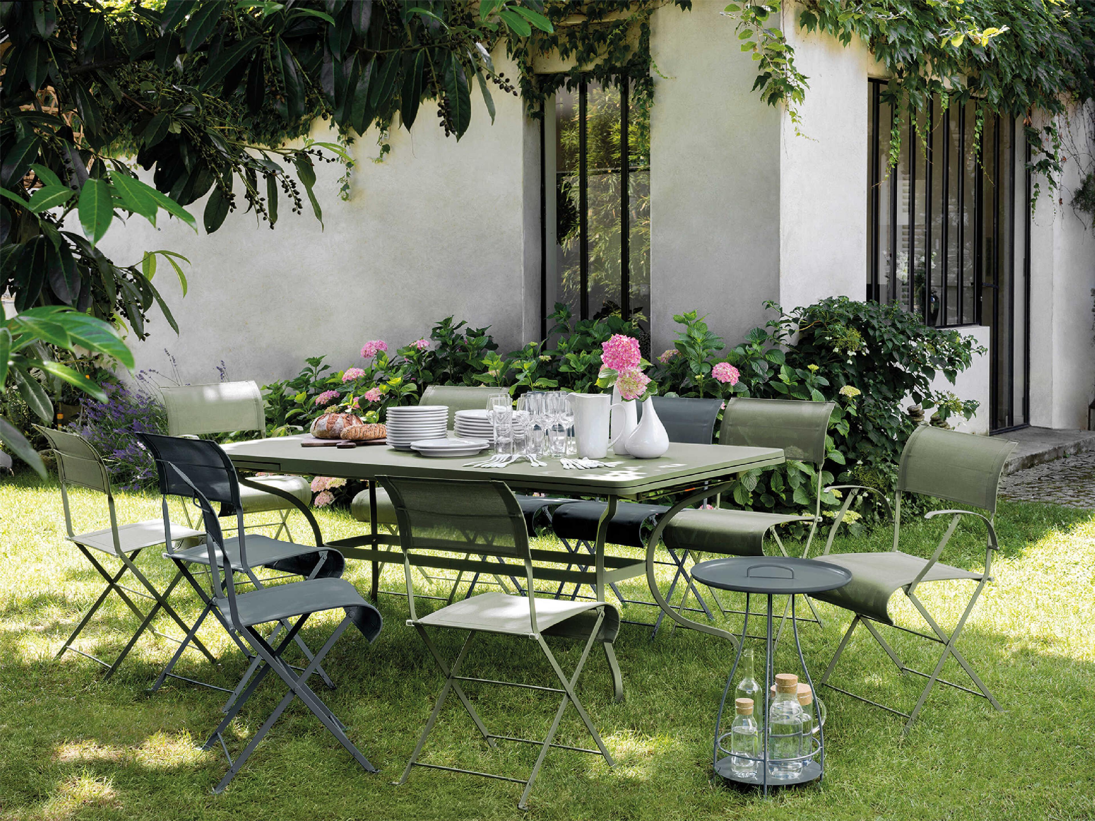 Fermob Dune Steel Sling Dining Chair Set of 2