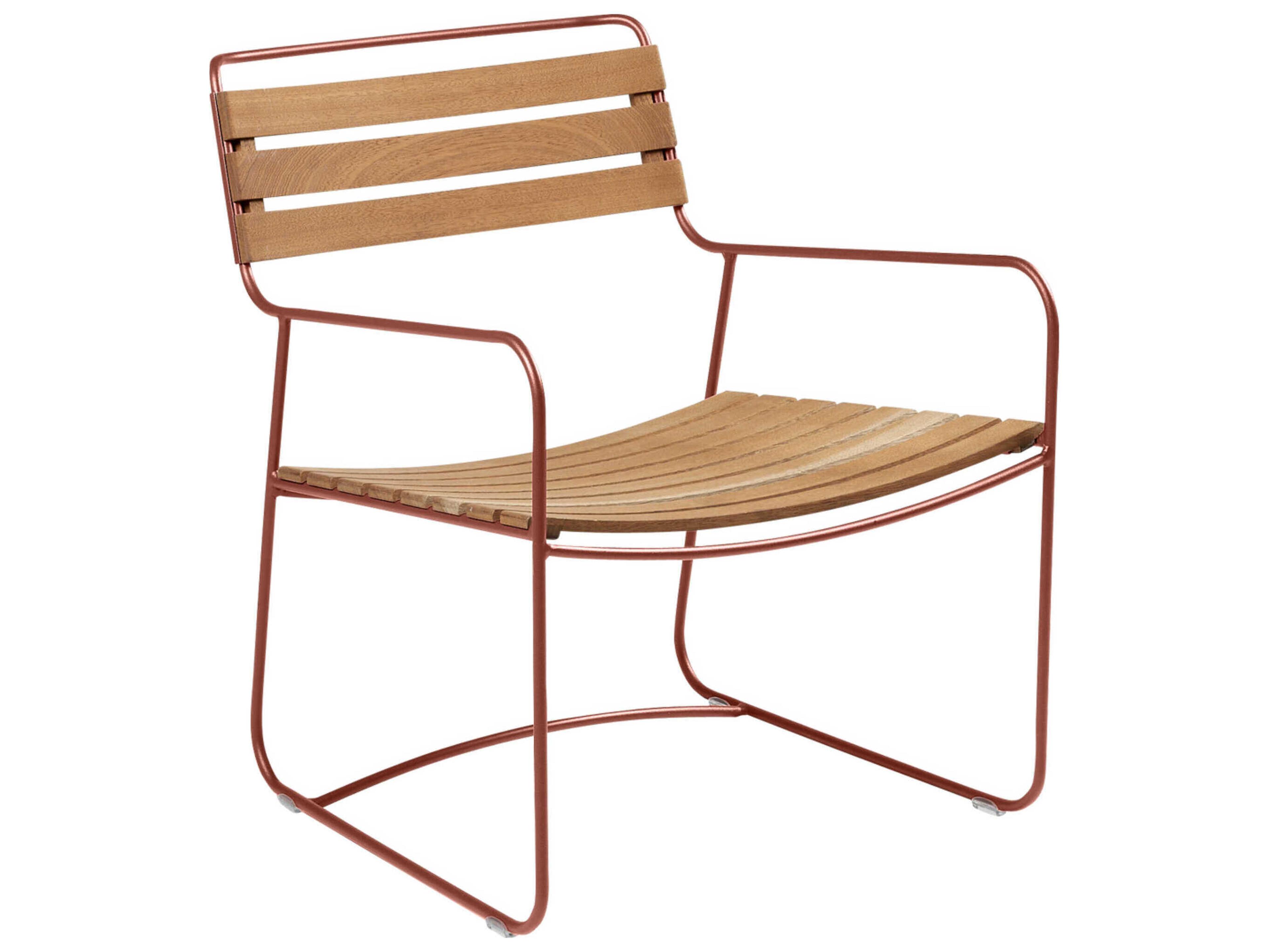 Fermob Surprising Steel Teak Lounge Chair