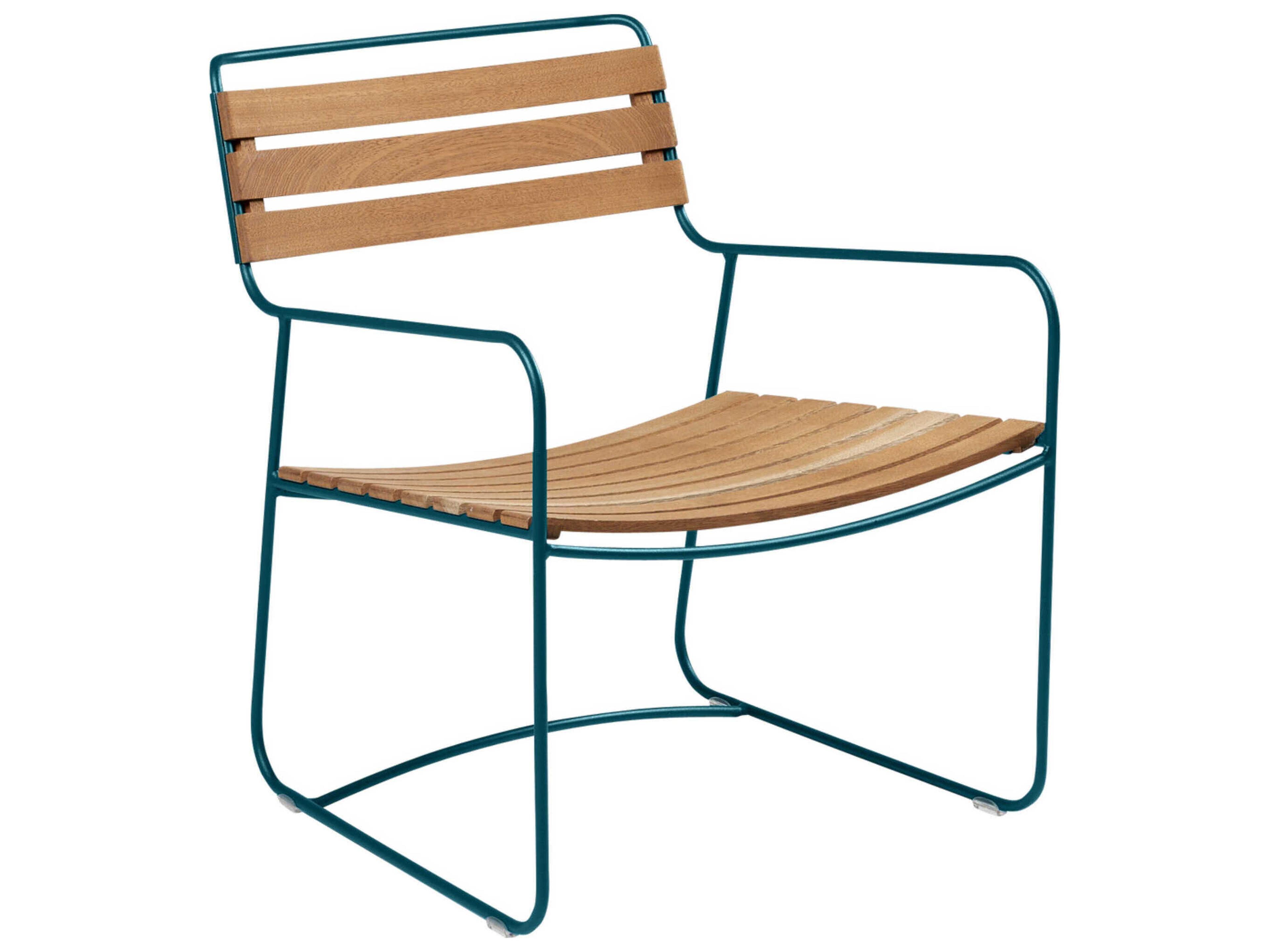 Fermob Surprising Steel Teak Lounge Chair