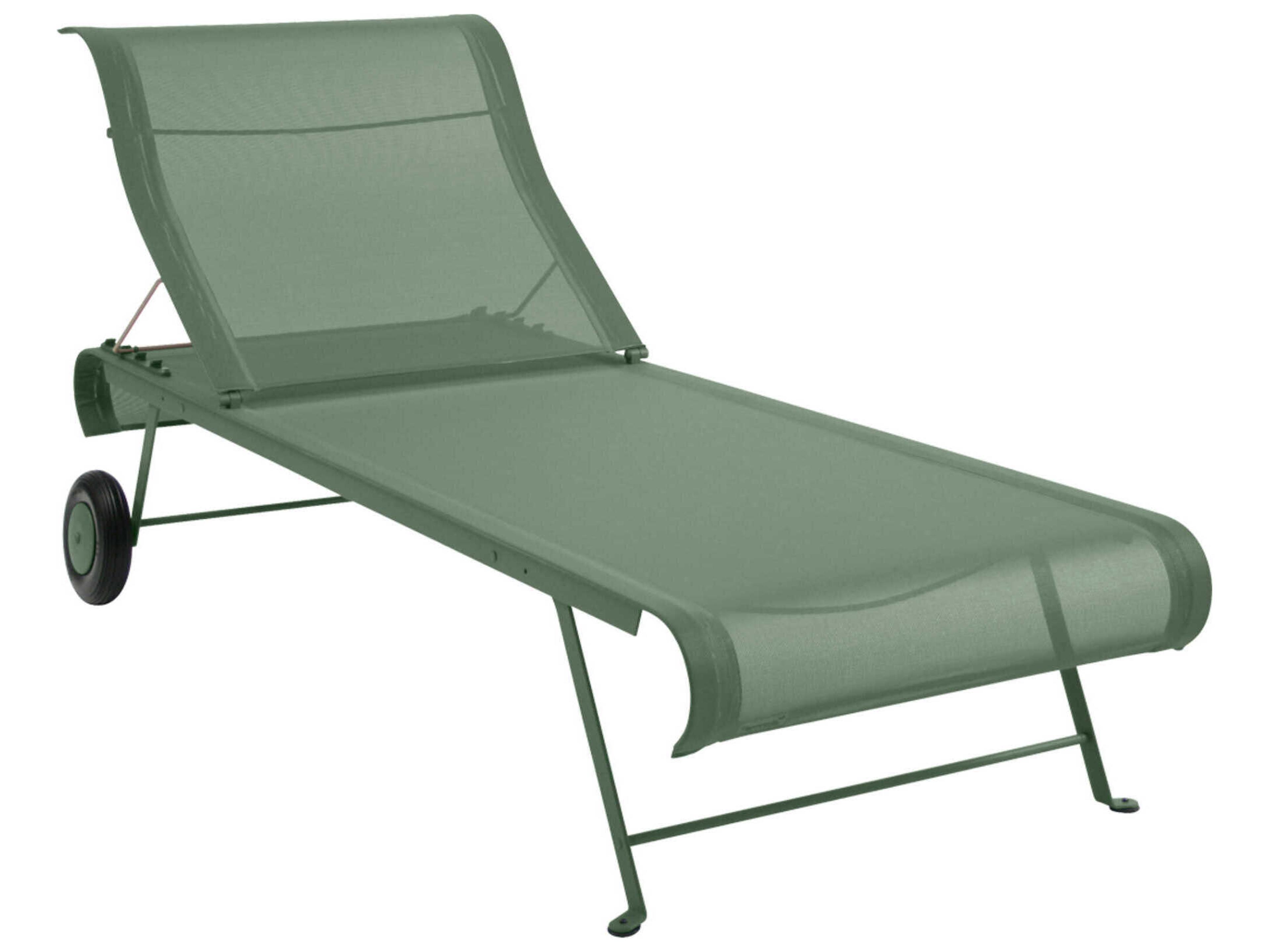 Fermob Dune Steel Sling Chaise Lounge