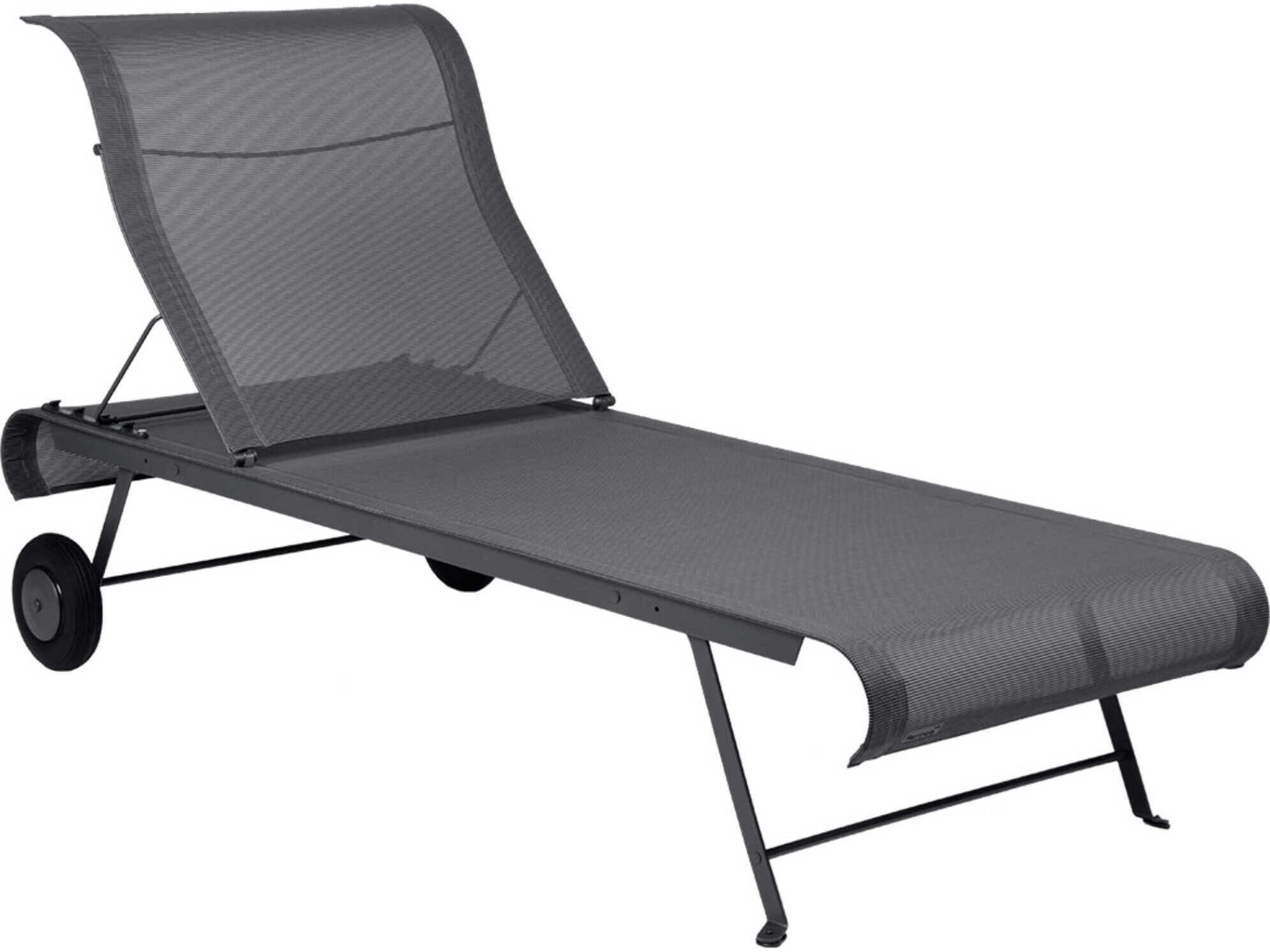 Fermob Dune Steel Sling Chaise Lounge