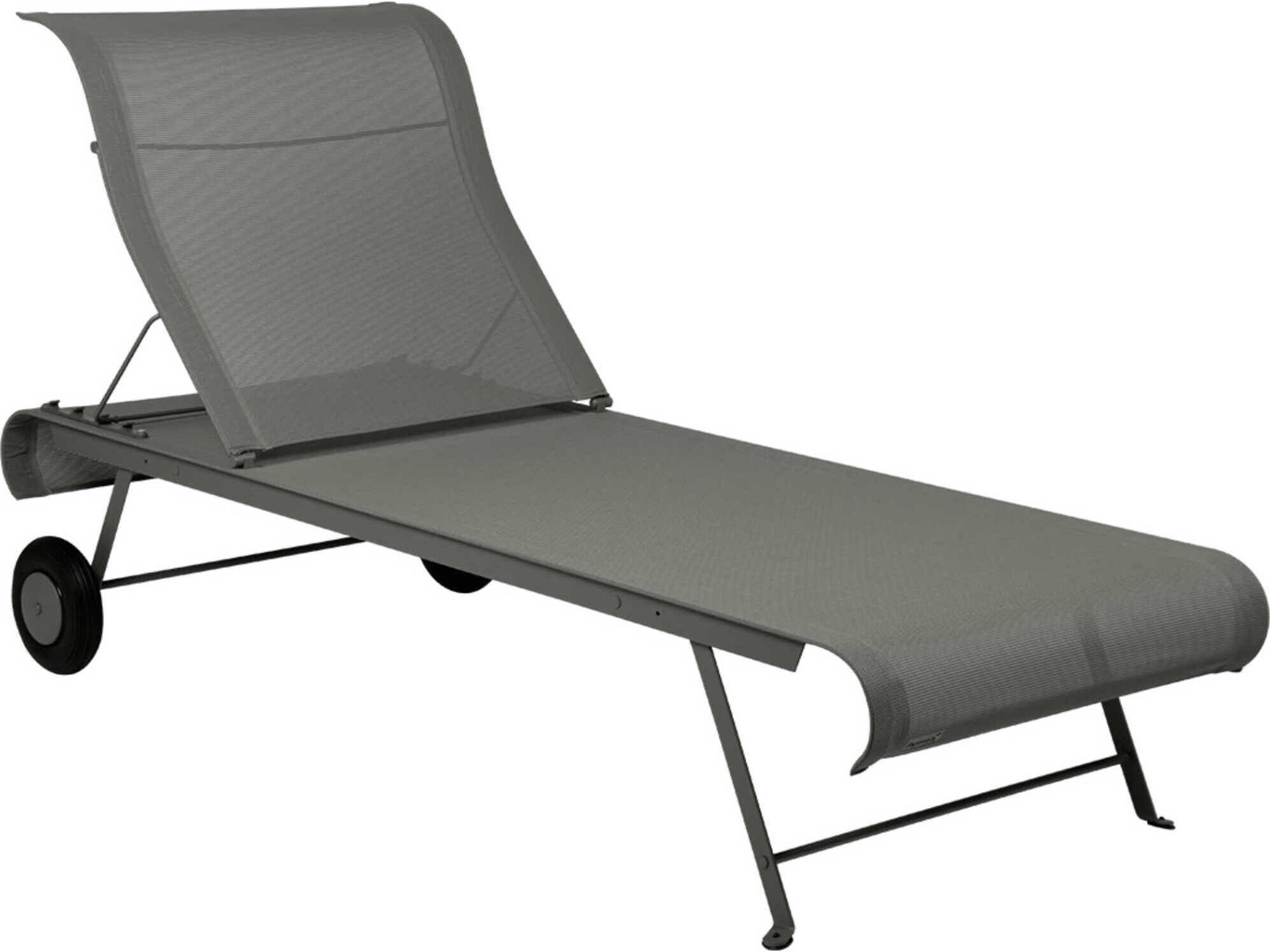 Fermob Dune Steel Sling Chaise Lounge
