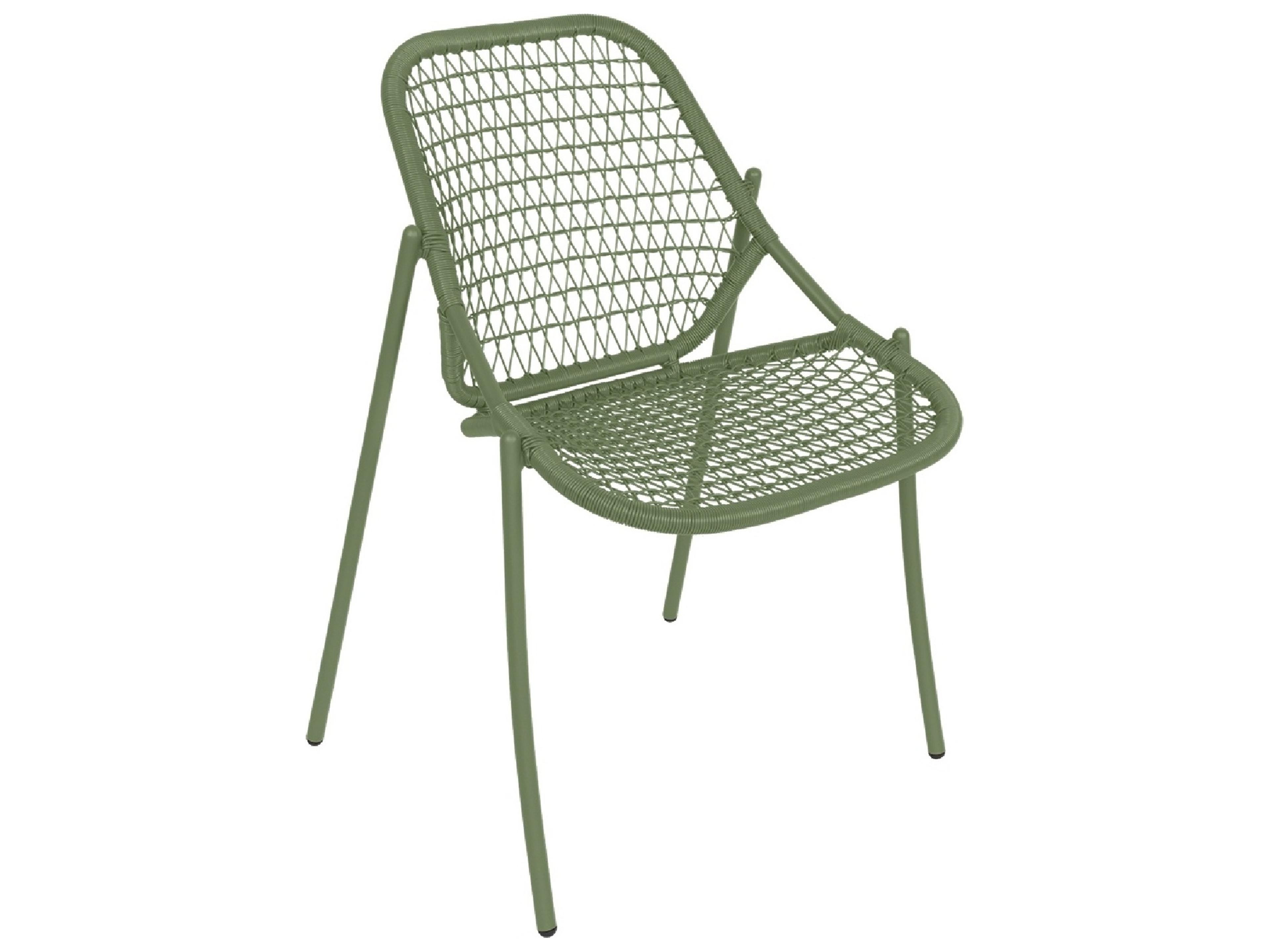 Fermob Sixties Aluminum Polypropylene Dining Chair Set of 2