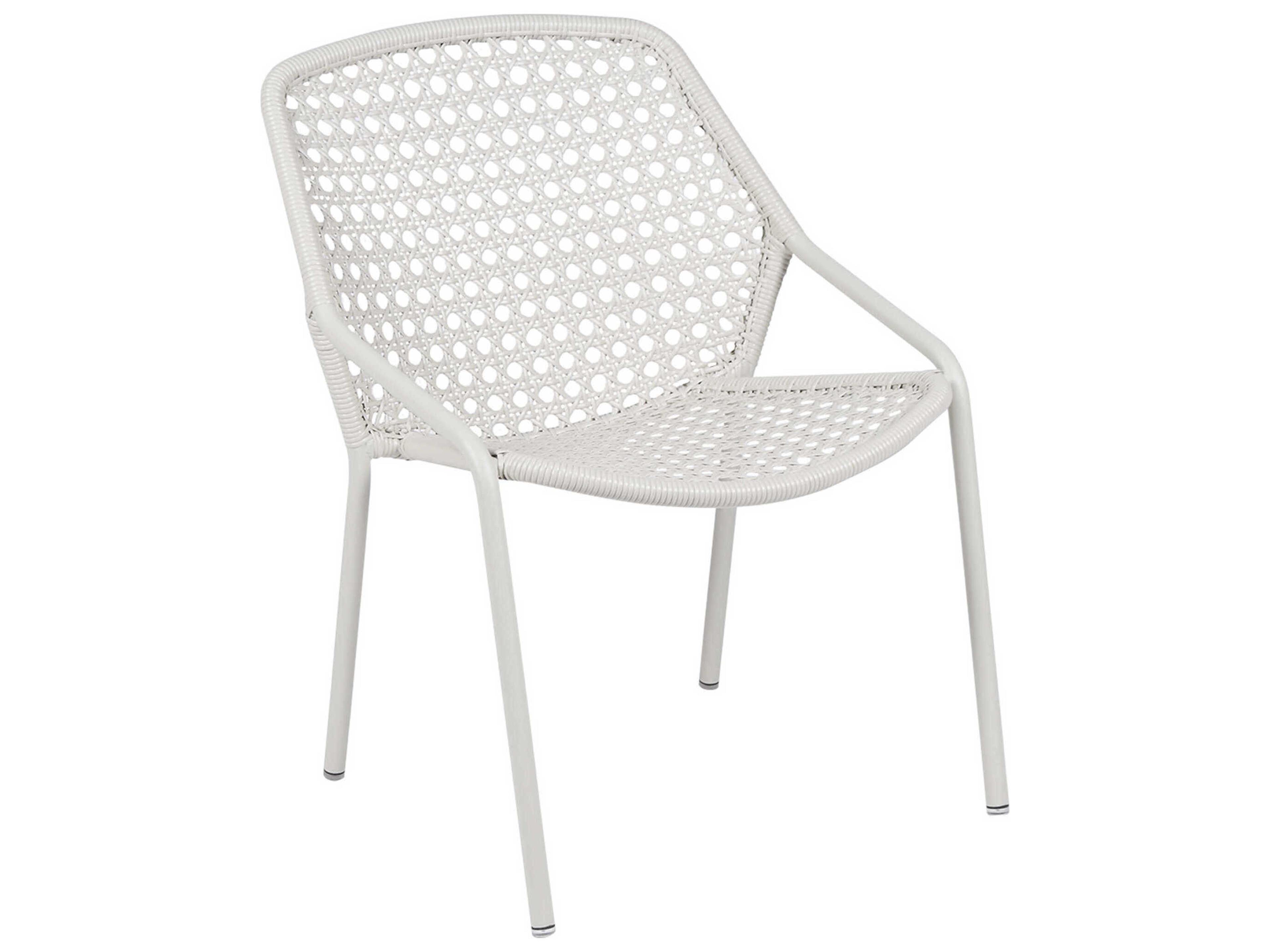 Croisette Aluminum Wicker Lounge Chair Set of 4