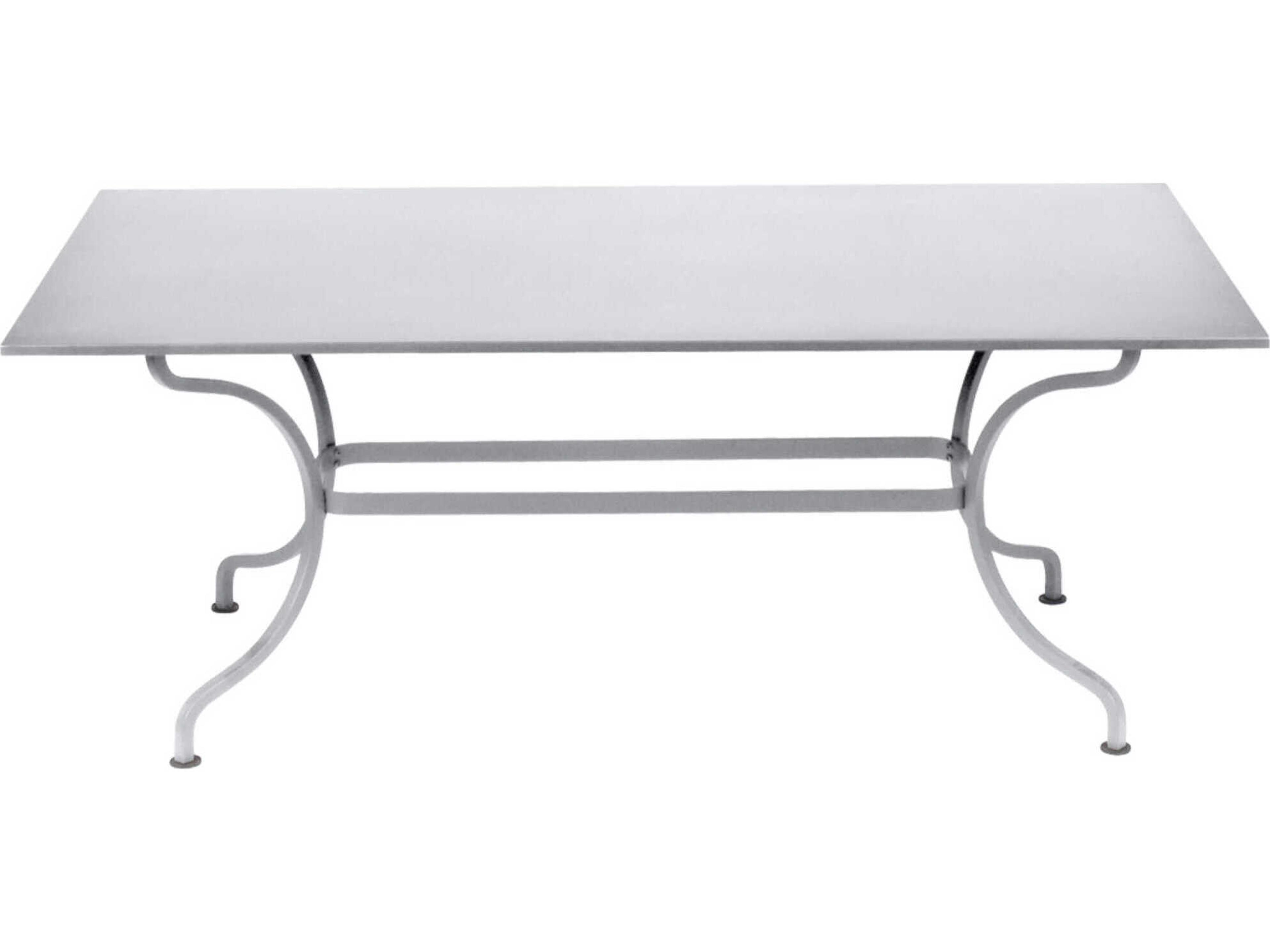 Romane Steel Rectangular Dining Table