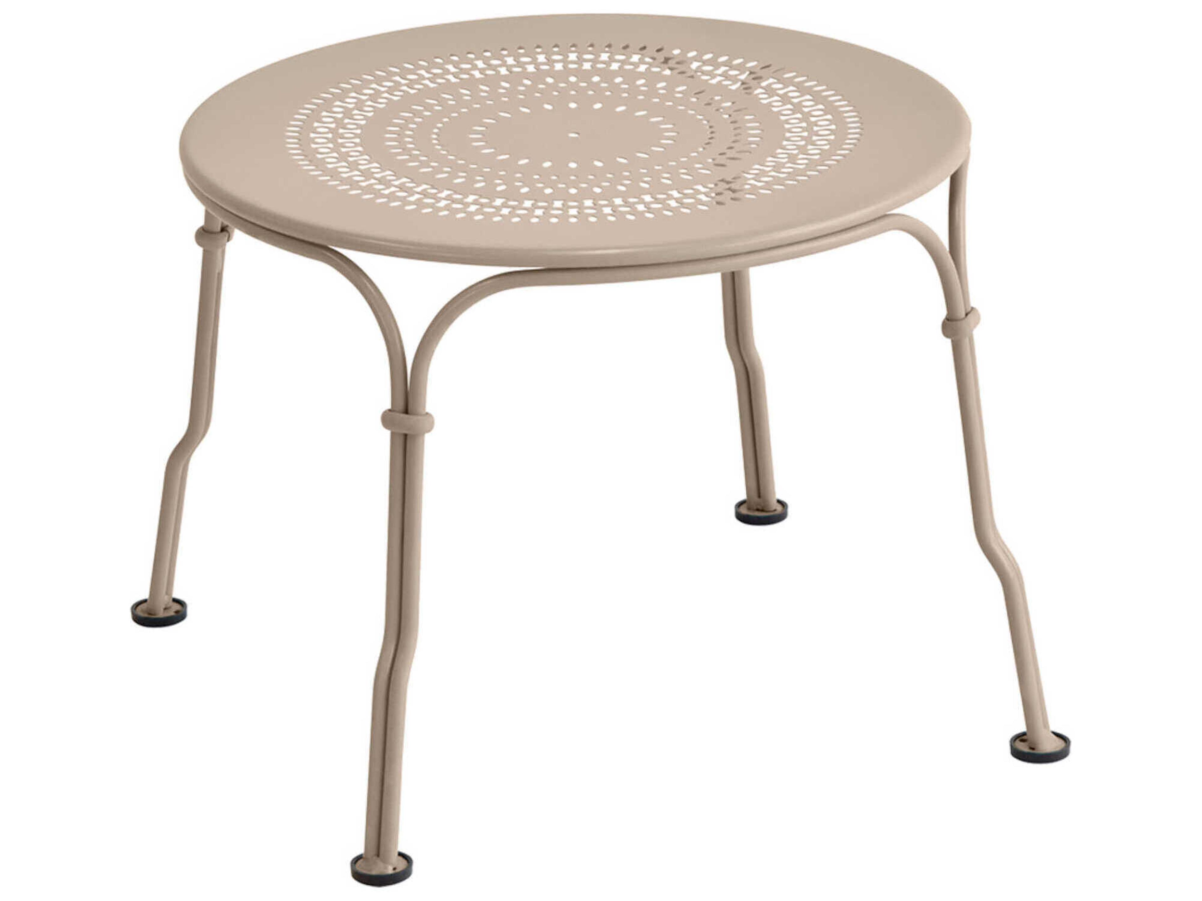 Fermob 1900 Steel Round End Table